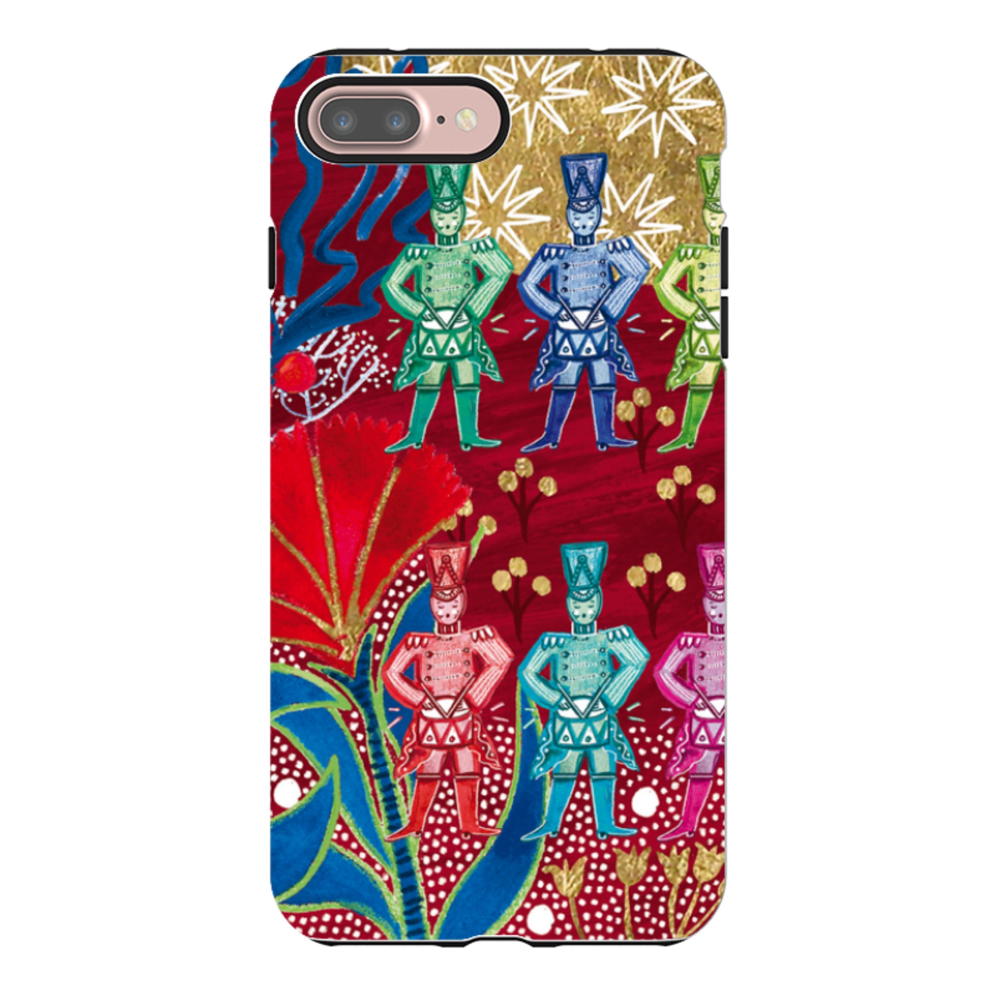iPhone Tough Case - Drummers Drumming By Emma Frances Grant