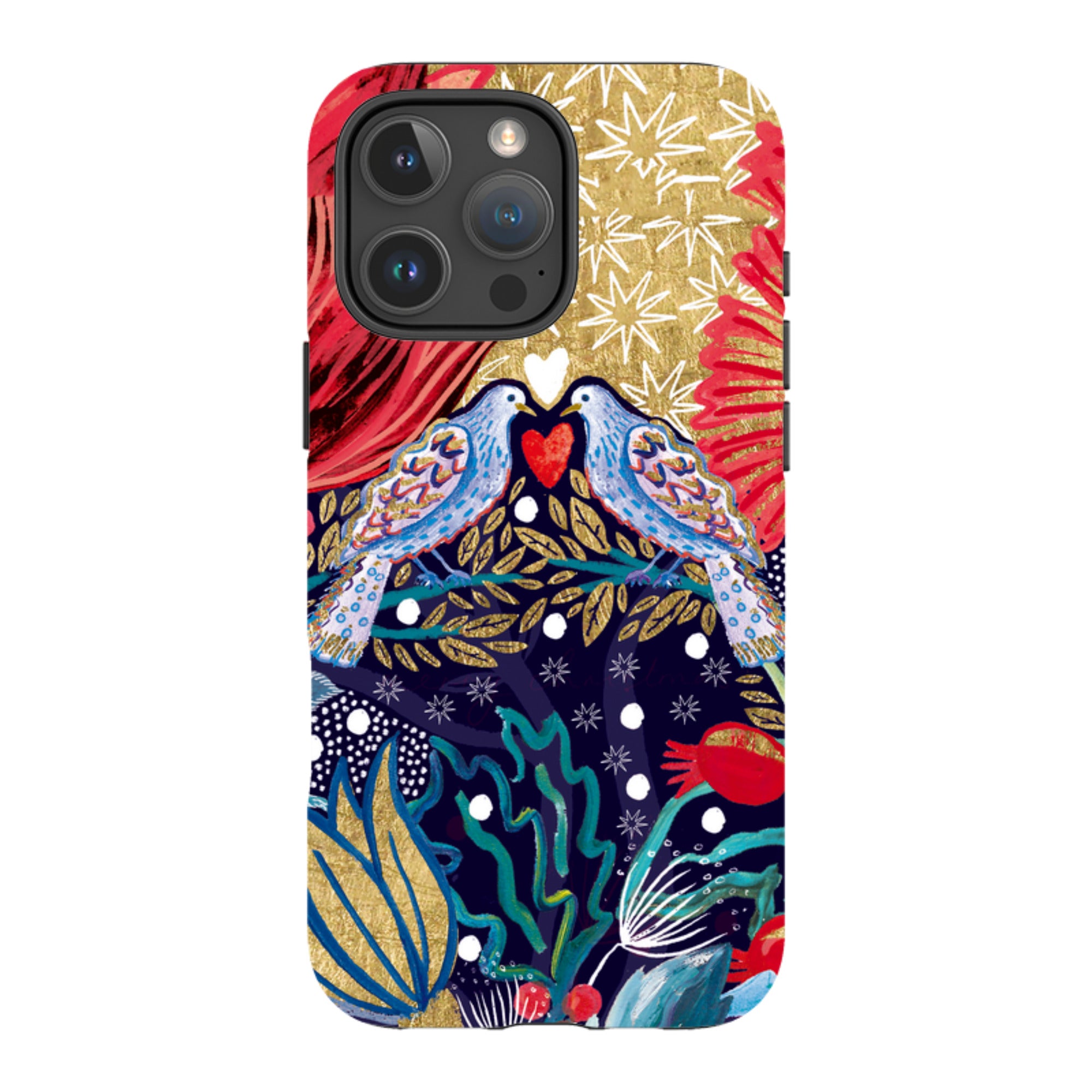 iPhone Tough Case - Turtle Doves By Emma Frances Grant