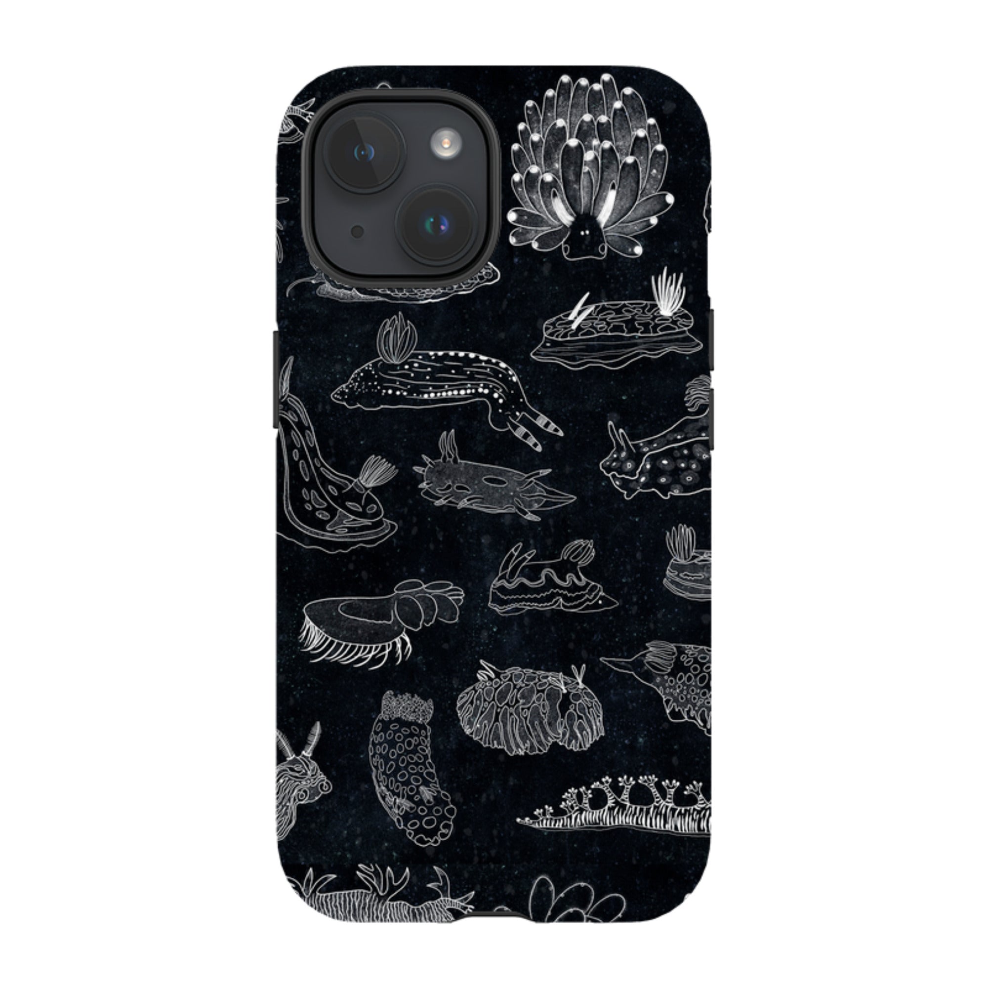 iPhone Tough Case - Nudibranch Line Drawing By Katherine Quinn