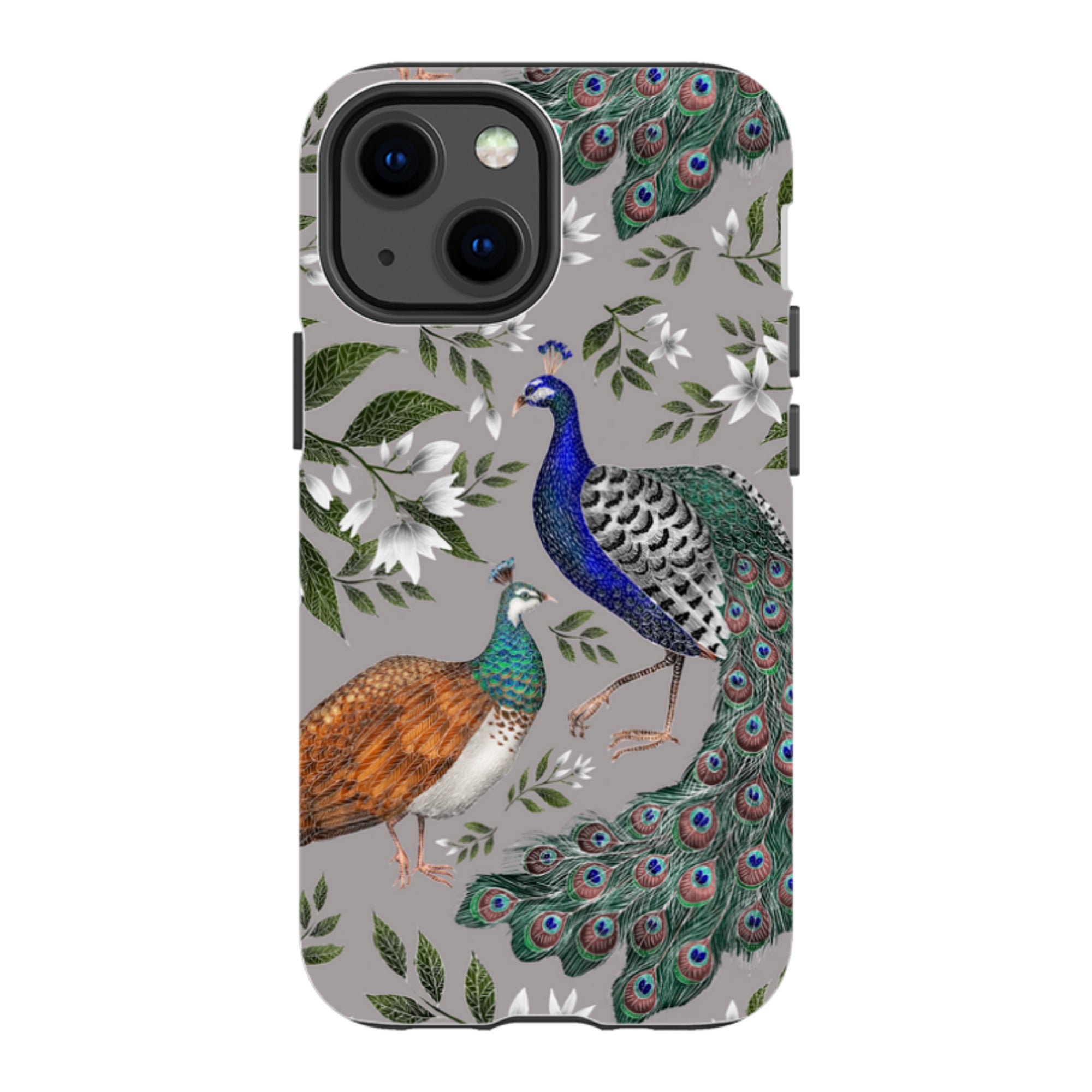 iPhone Tough Case - Peahen And Peacock By Catherine Rowe