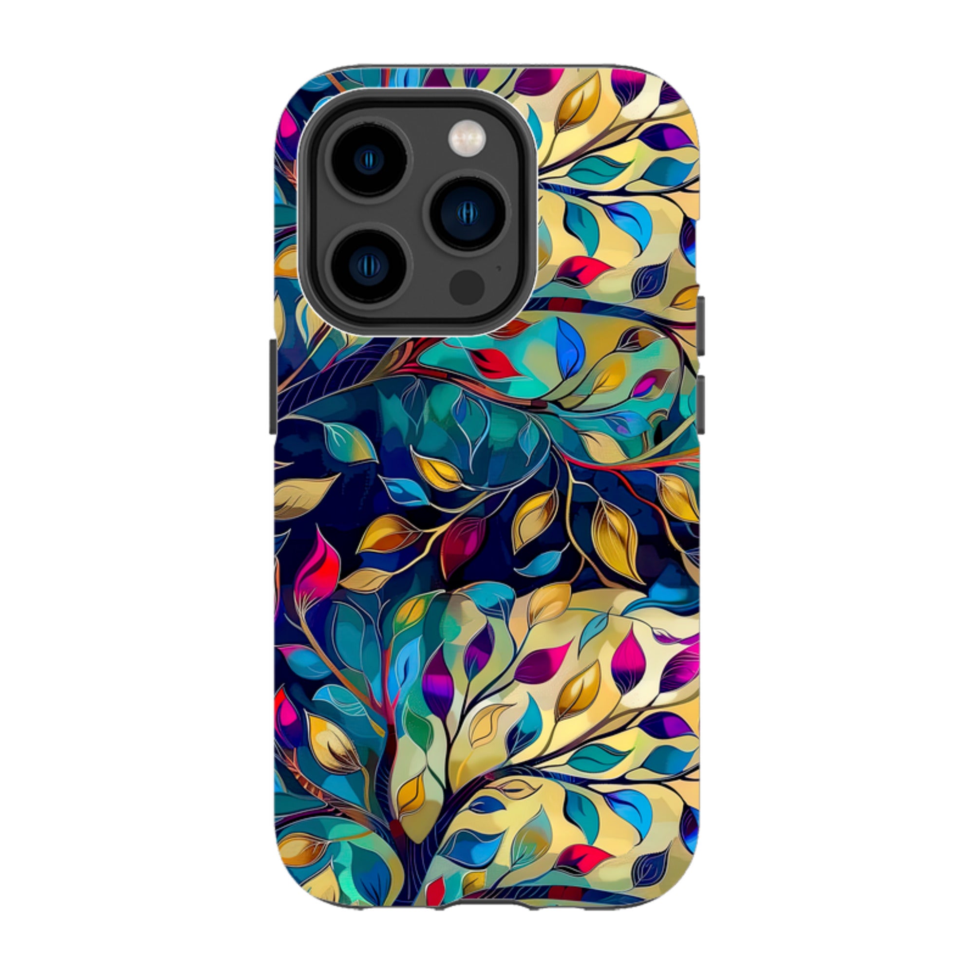 iPhone Case - Teal Leaves