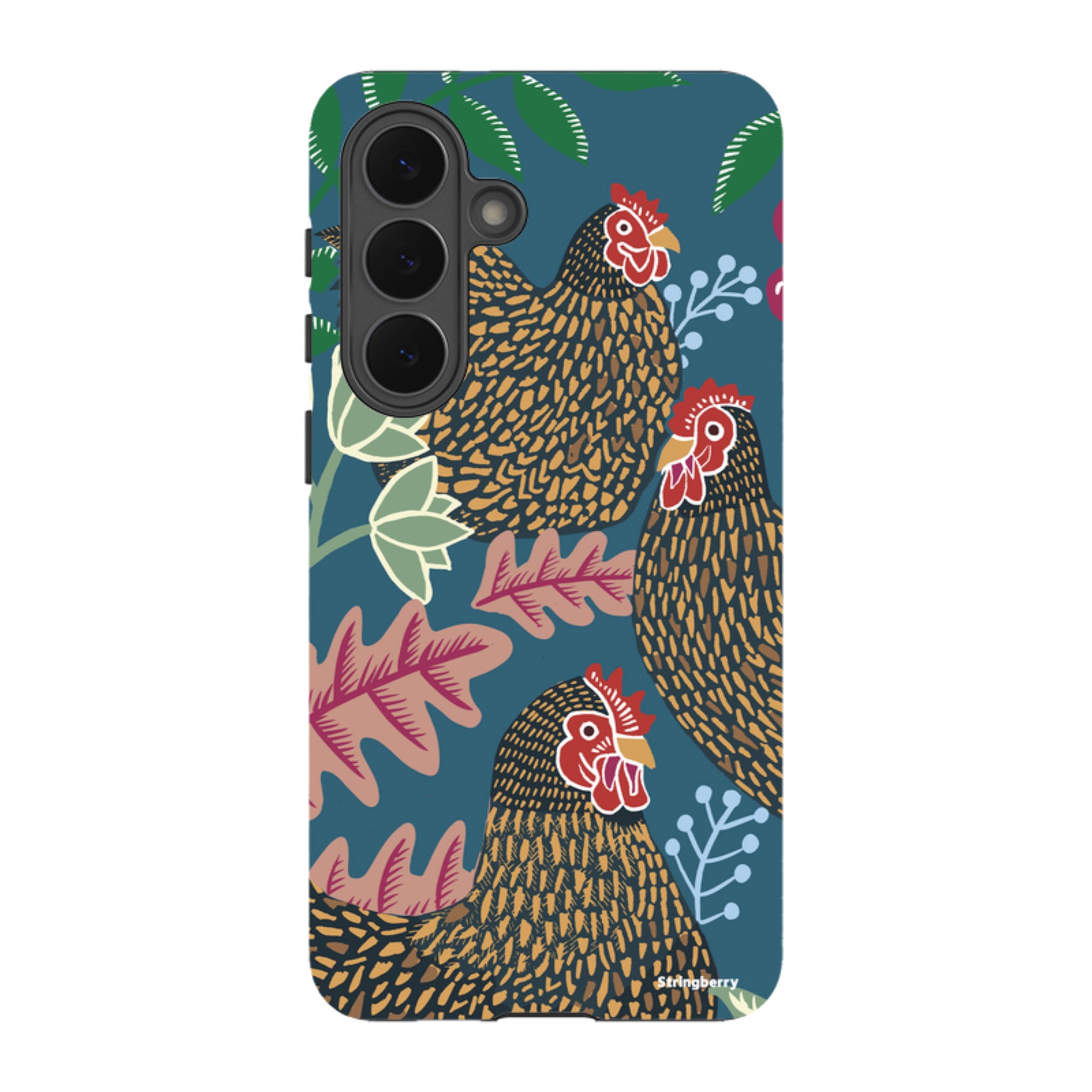 Samsung Tough Case - Three French Hens By Kate Heiss