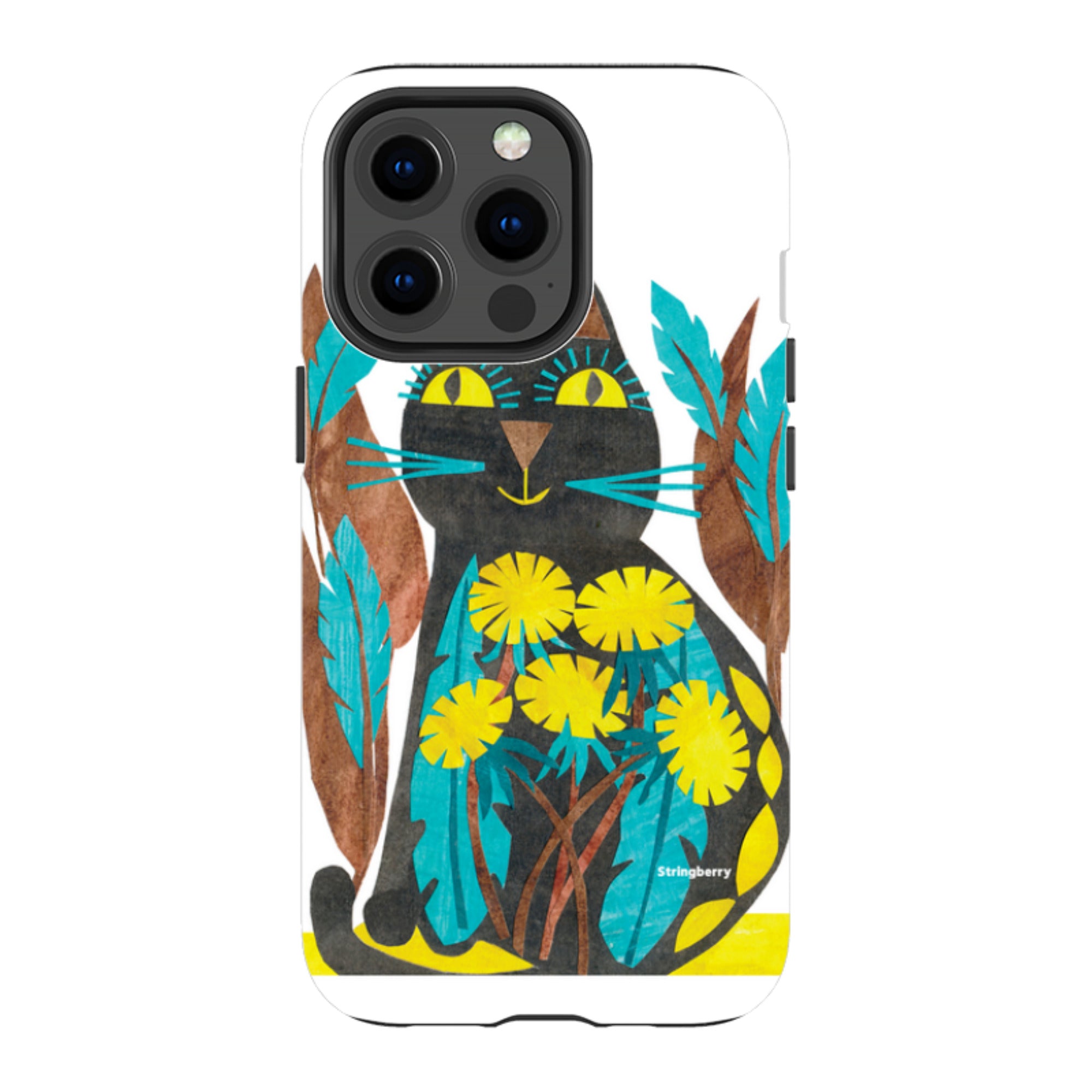 iPhone Tough Case - Folk Cat By Tracey English