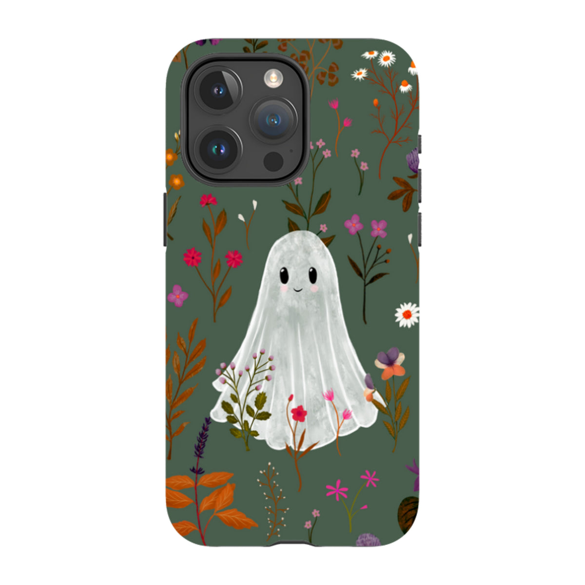 iPhone Tough Case - Ghost in the Garden - Pine Multi By Katherine Quinn