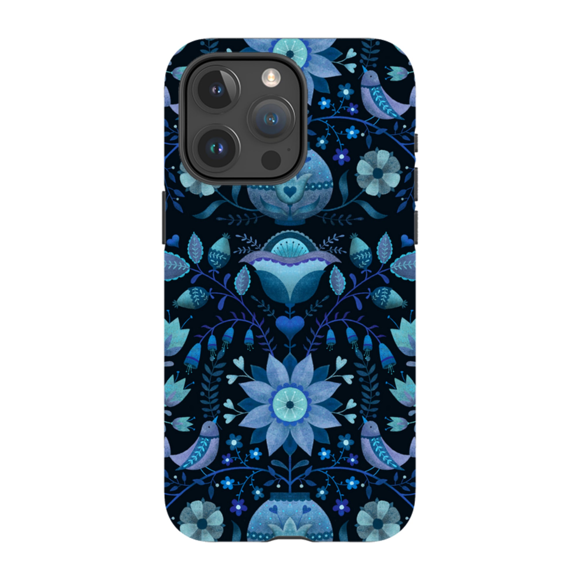 iPhone Tough Case - Blue Folk By Suzy Taylor