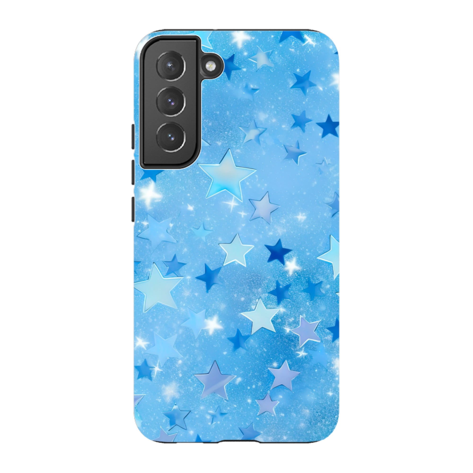 Samsung Tough Case - Blue Stars II  (Case Does Not Glitter)