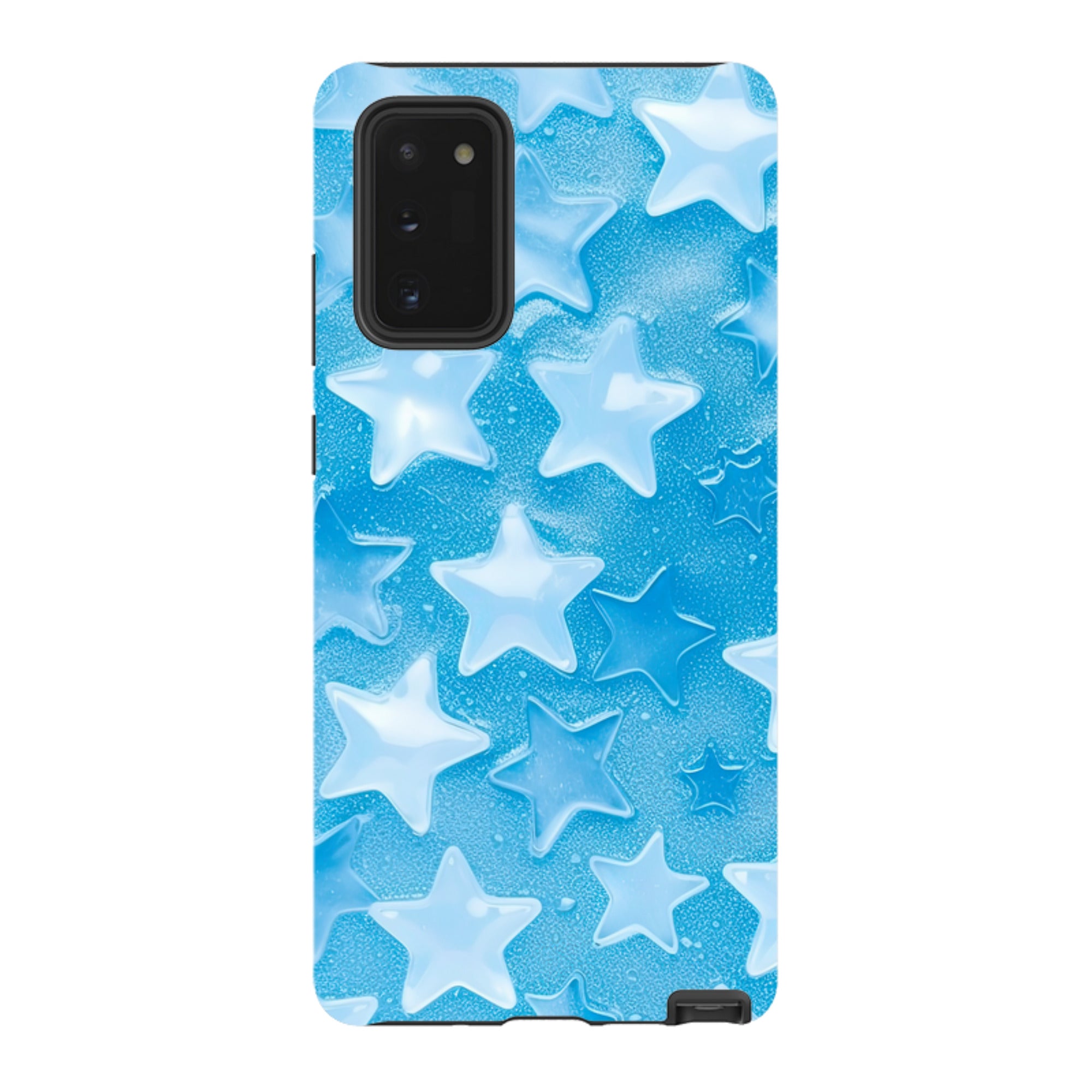 Samsung Tough Case - Blue Stars I  (Case Does Not Glitter)