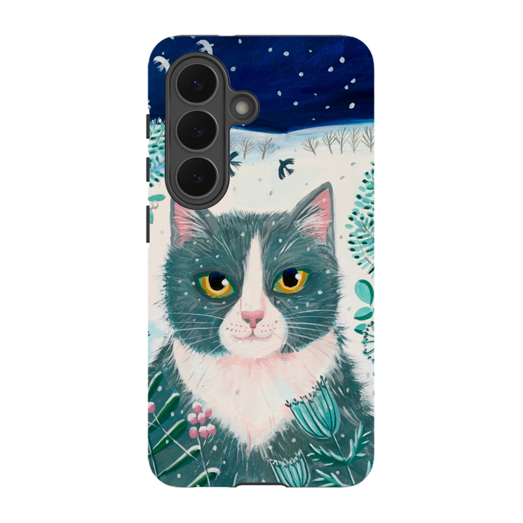 Samsung Tough Case - Xmas Cat By Mary Stubberfield