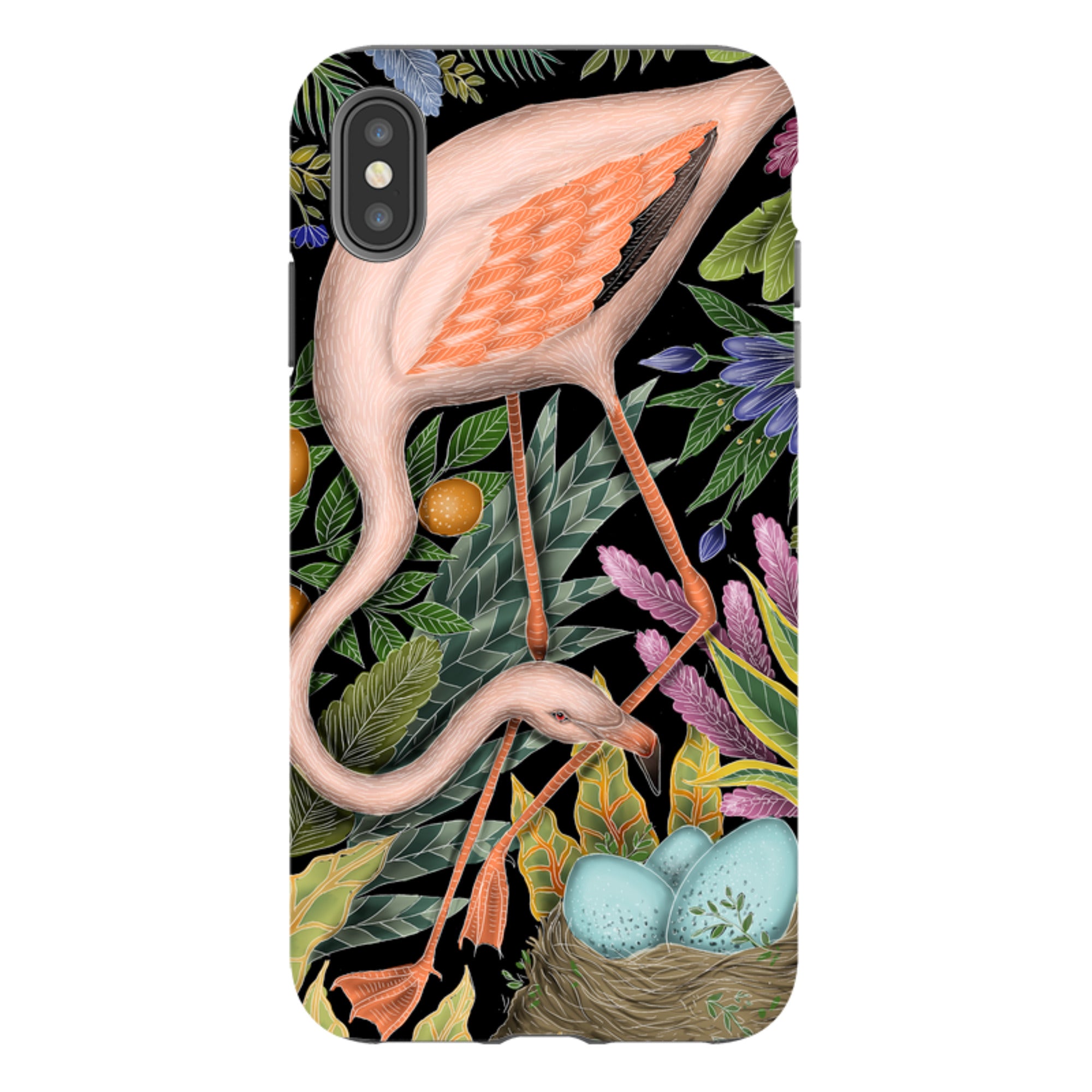 iPhone Tough Case - Flamingo By Catherine Rowe