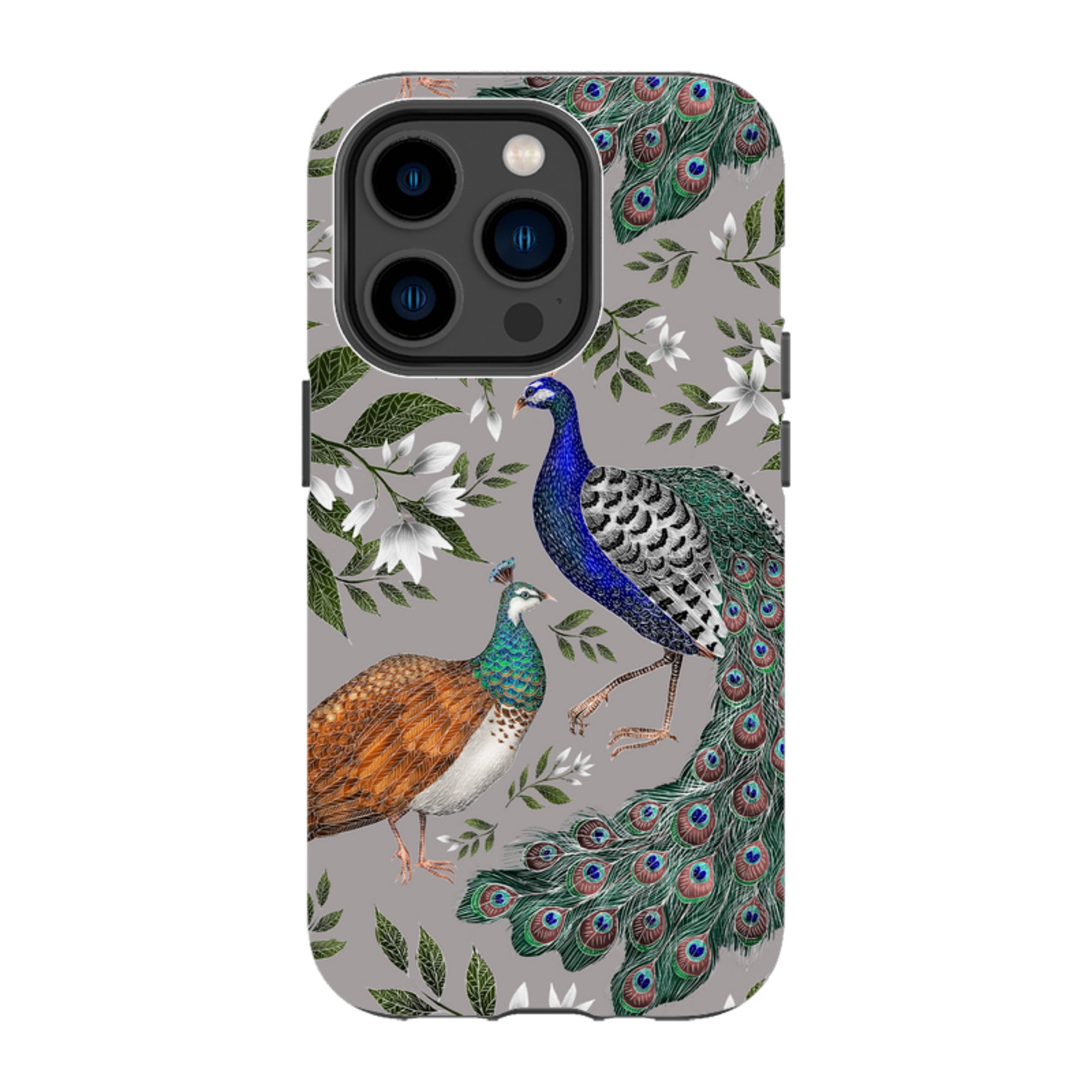 iPhone Tough Case - Peahen And Peacock By Catherine Rowe