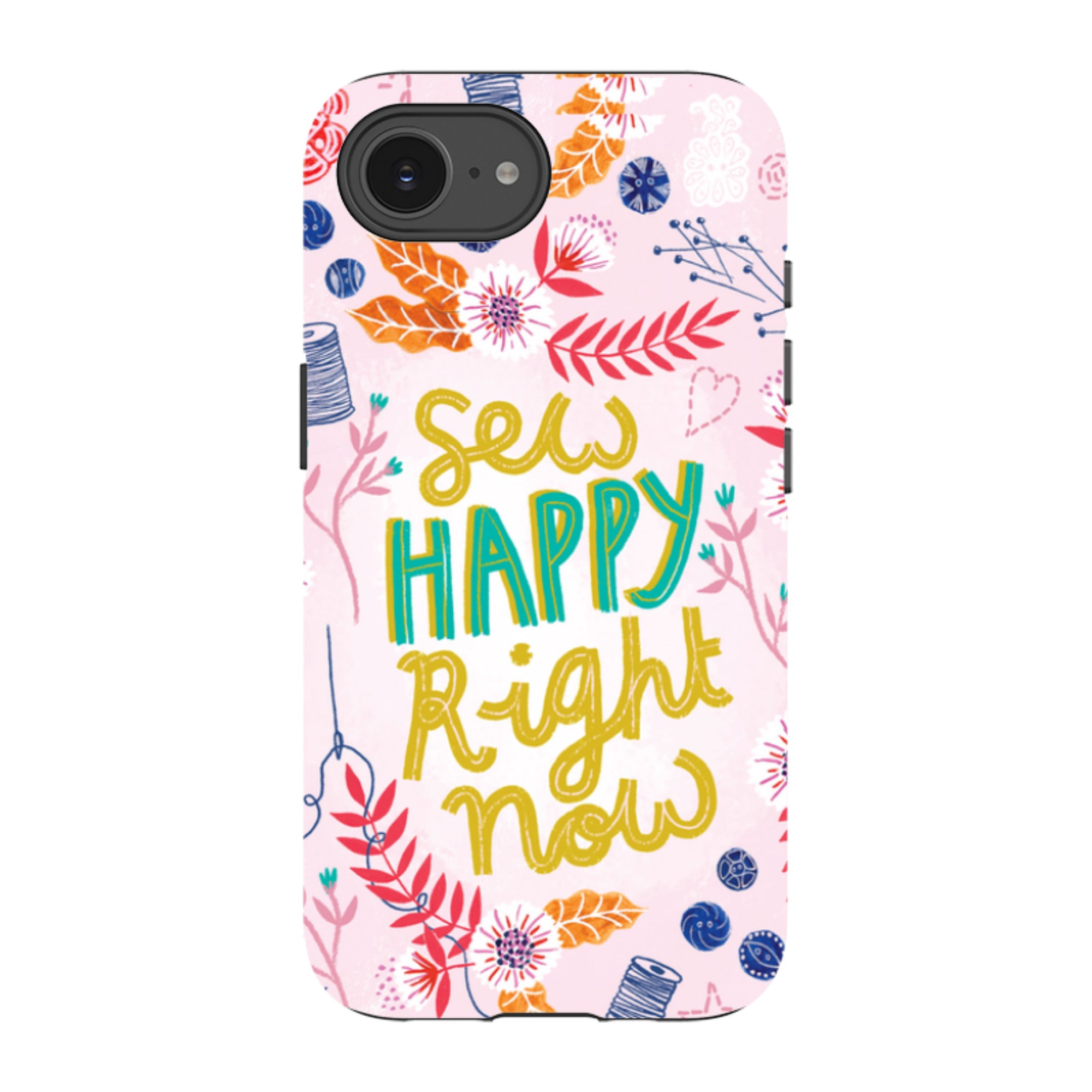 iPhone Tough Case - Sew Happy By Lee Foster Wilson