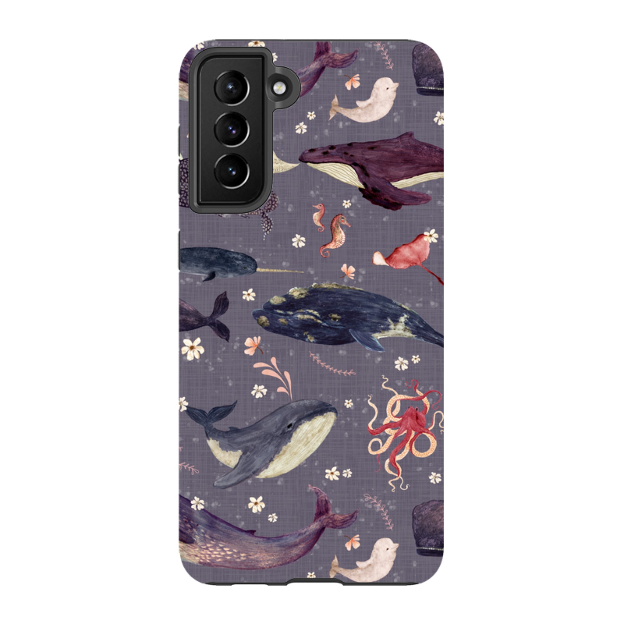 Samsung Tough Case - Whale Song Lavender By Katherine Quinn