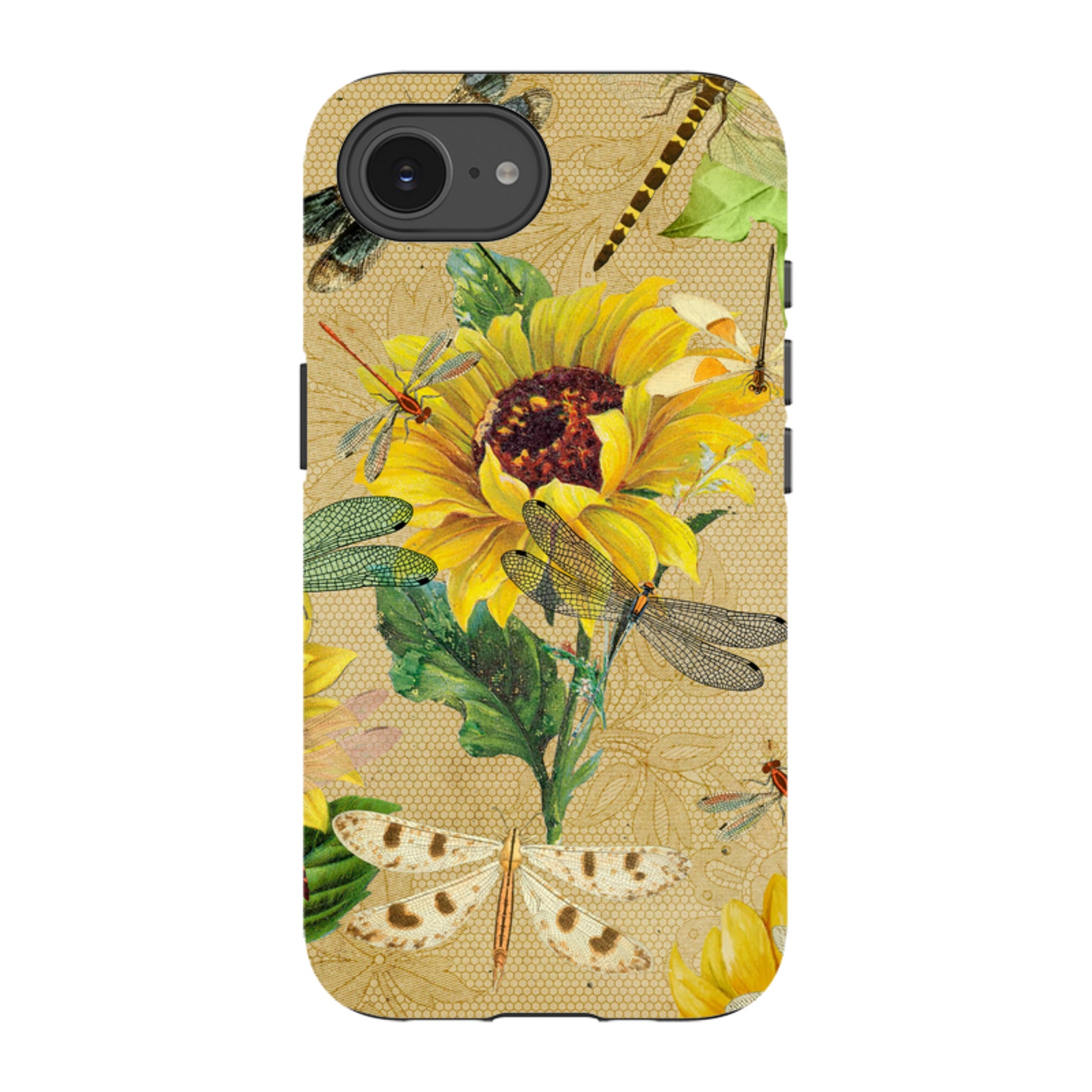 iPhone Tough Case - Dragonflies And Sunflowers