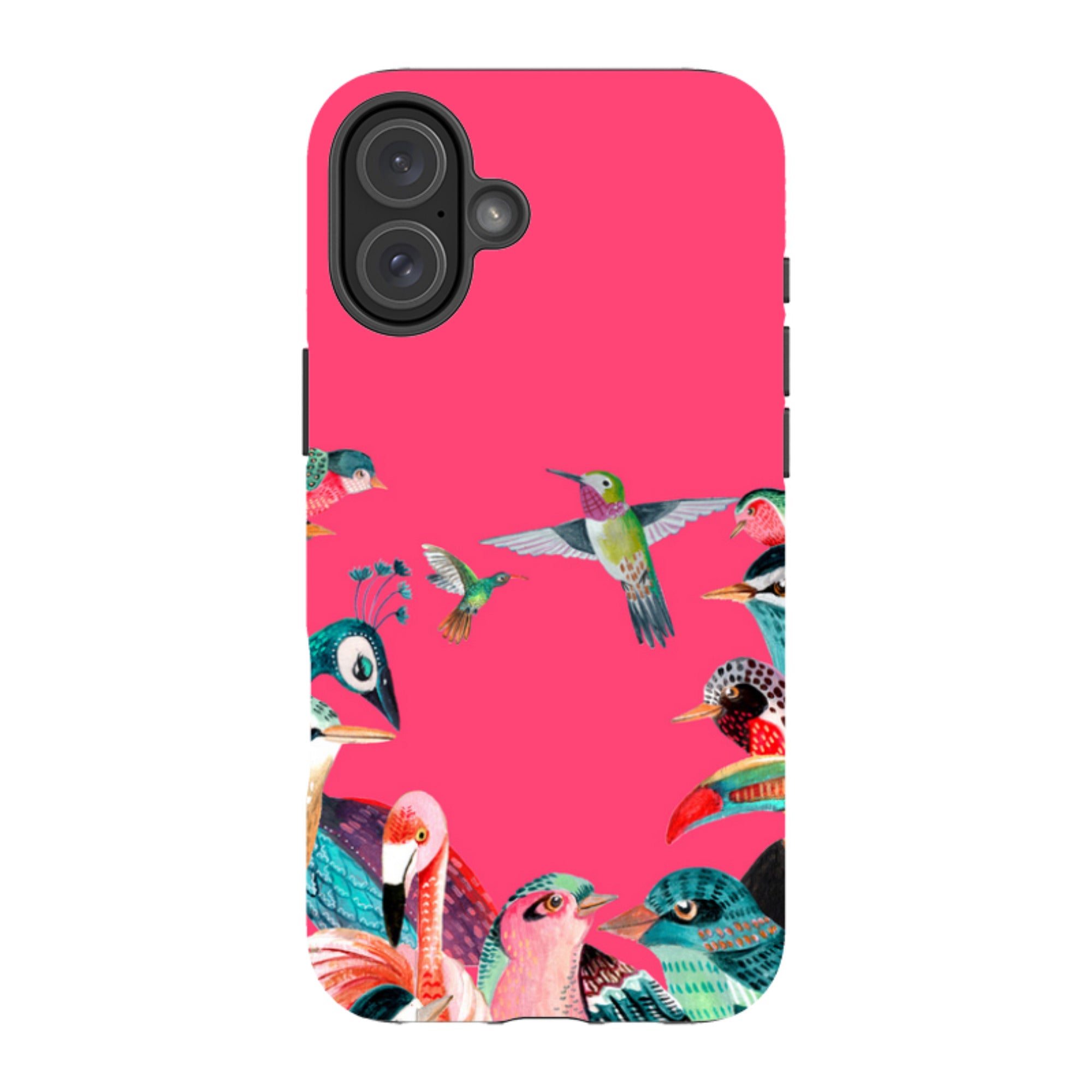 iPhone Tough Case - Pink Birds By Caroline Bonne Muller