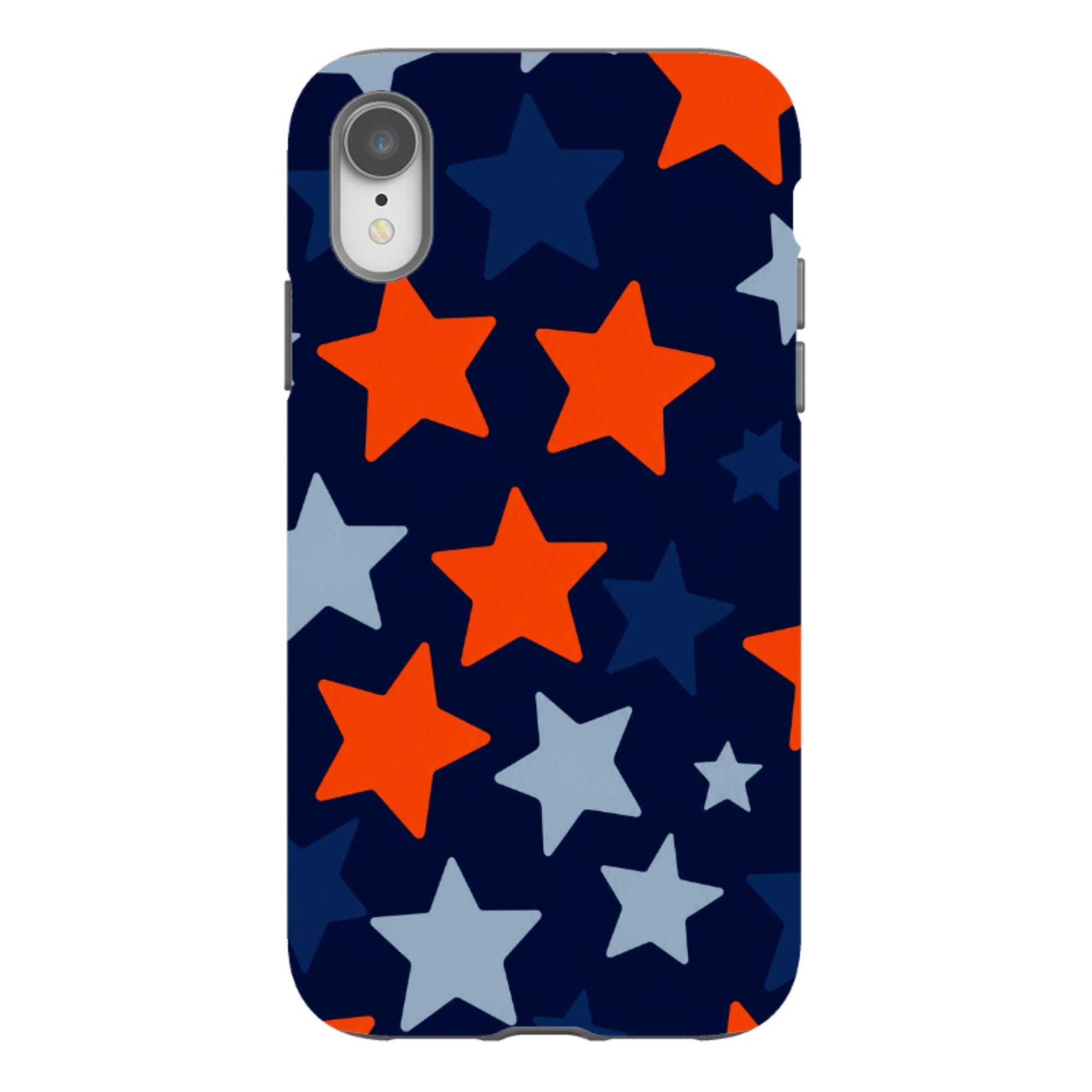 iPhone Tough Case - Navy Blue & Orange Star