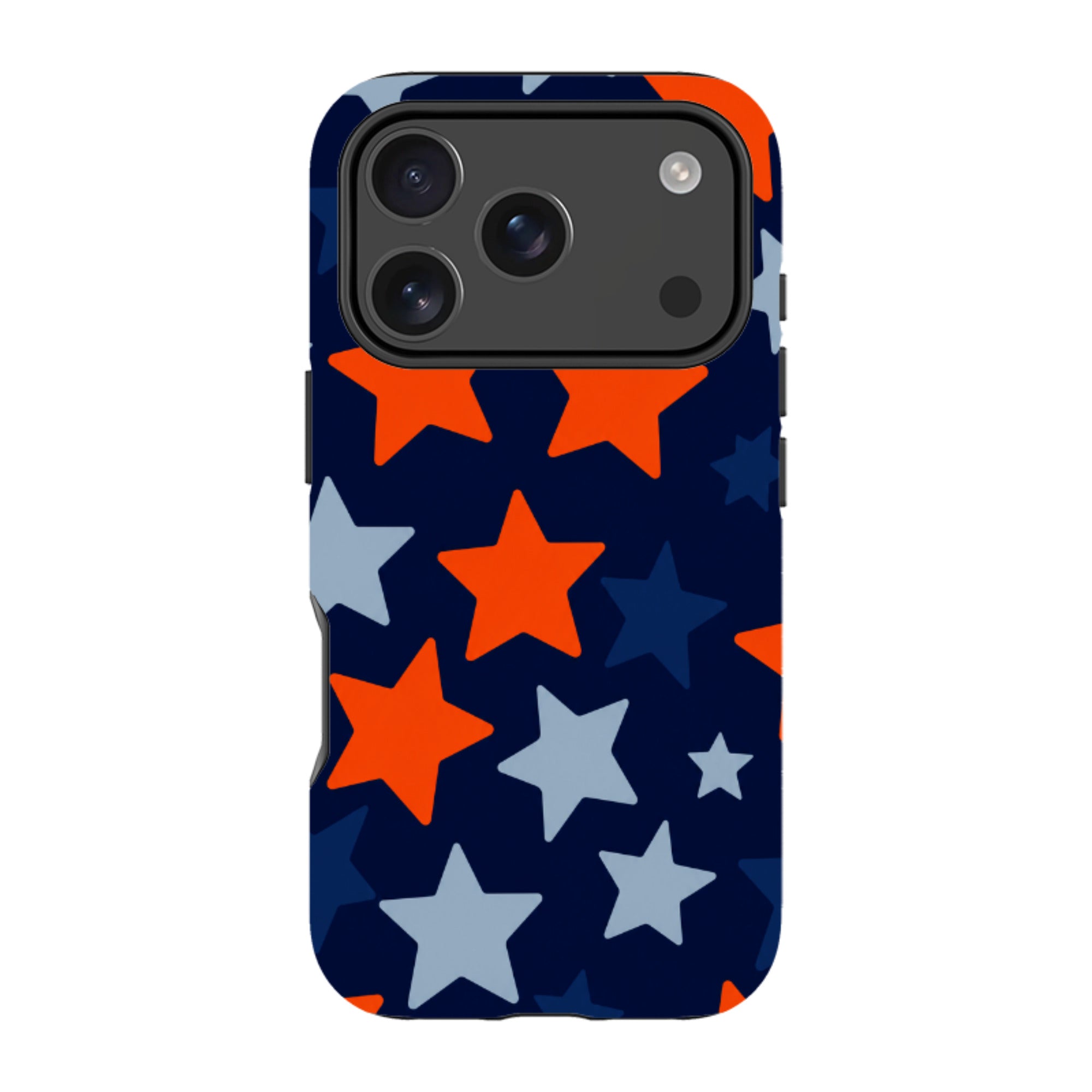 iPhone MagSafe Tough Case - Navy Blue & Orange Star