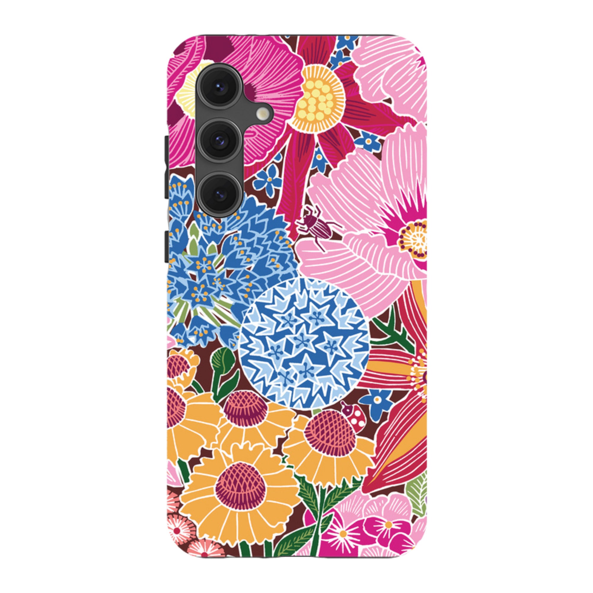 Samsung Tough Case - Jigsaw Floral 2 By kate Heiss