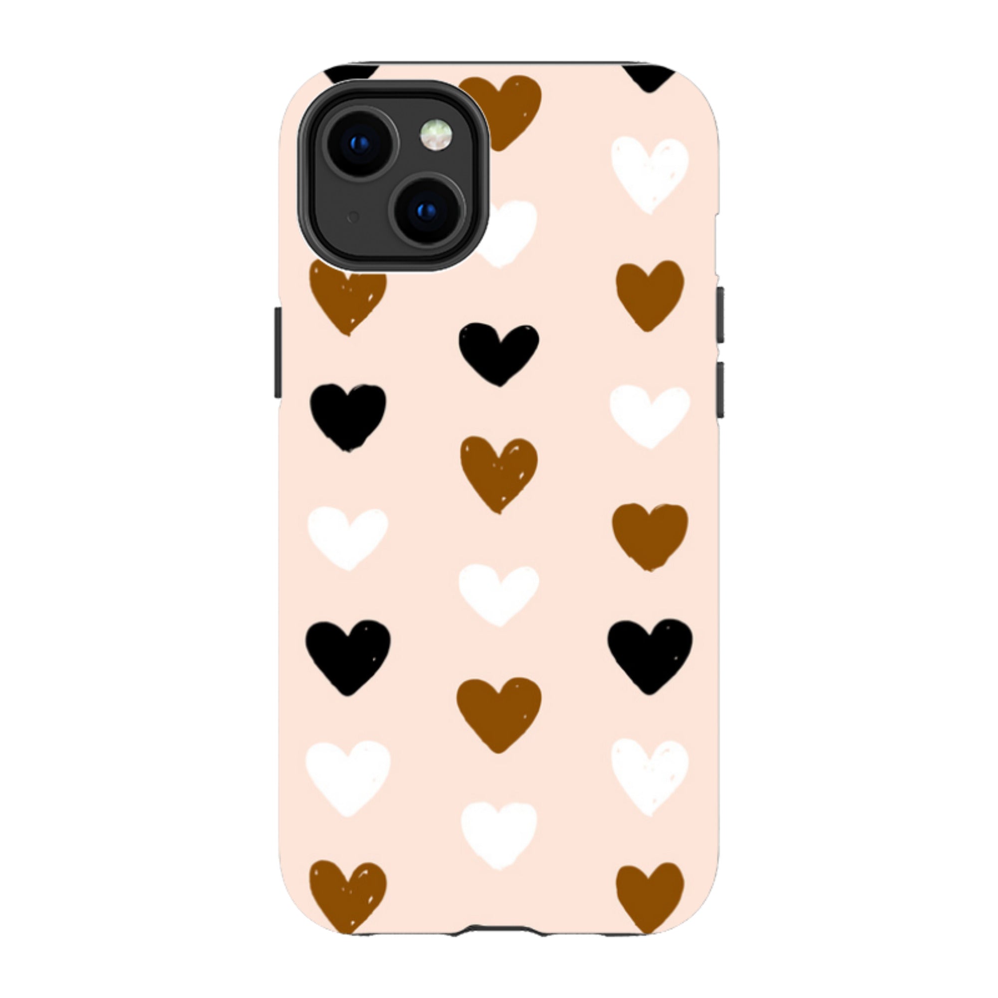 iPhone Tough Case - Hearts Pale