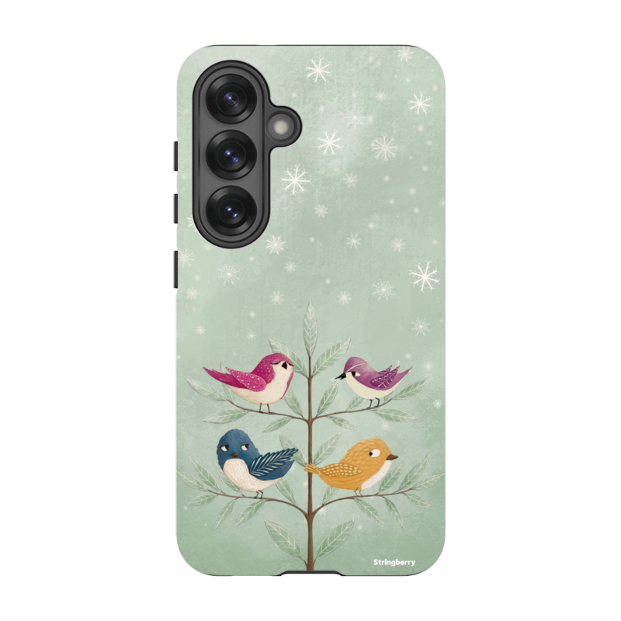 Samsung Tough Case - Garden Birds Aqua By Maja Lindberg