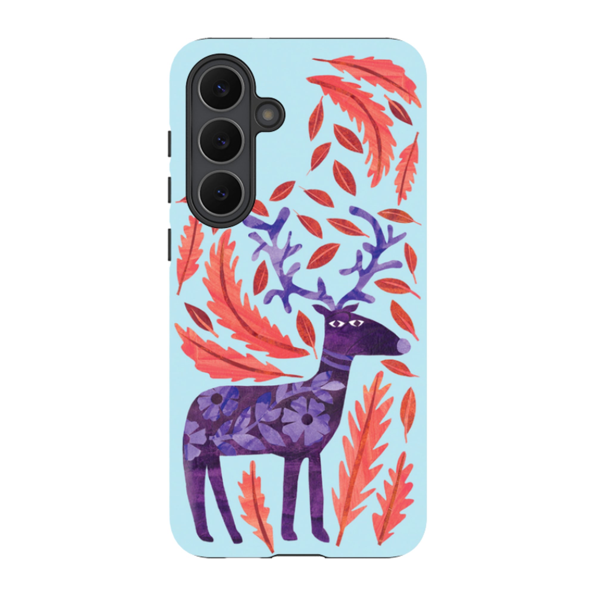 Samsung Tough Case - Purple Reindeer By Tracey English