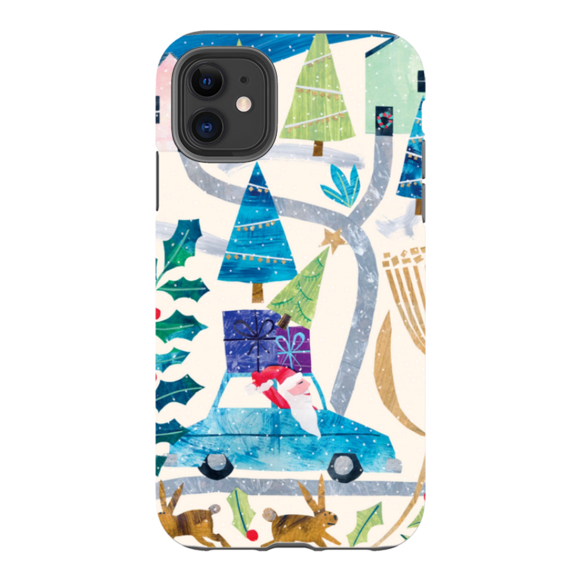 iPhone Tough Case - Santa Driving Home By Tracey English