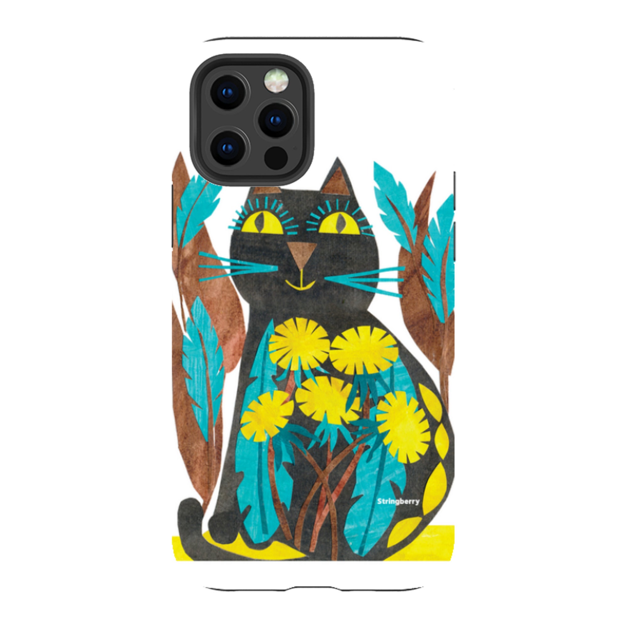 iPhone Tough Case - Folk Cat By Tracey English