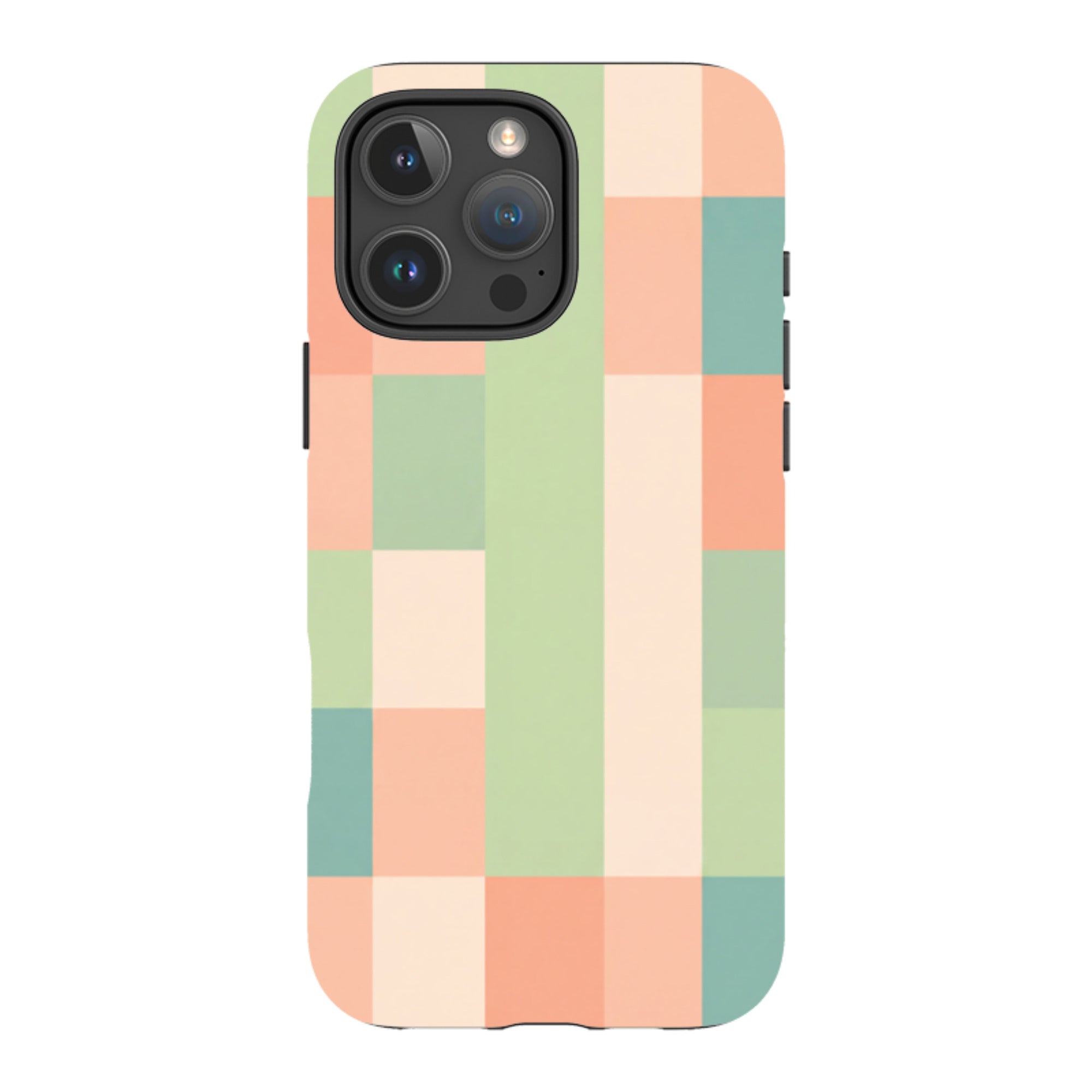 iPhone Tough Case - Pastel Gingham