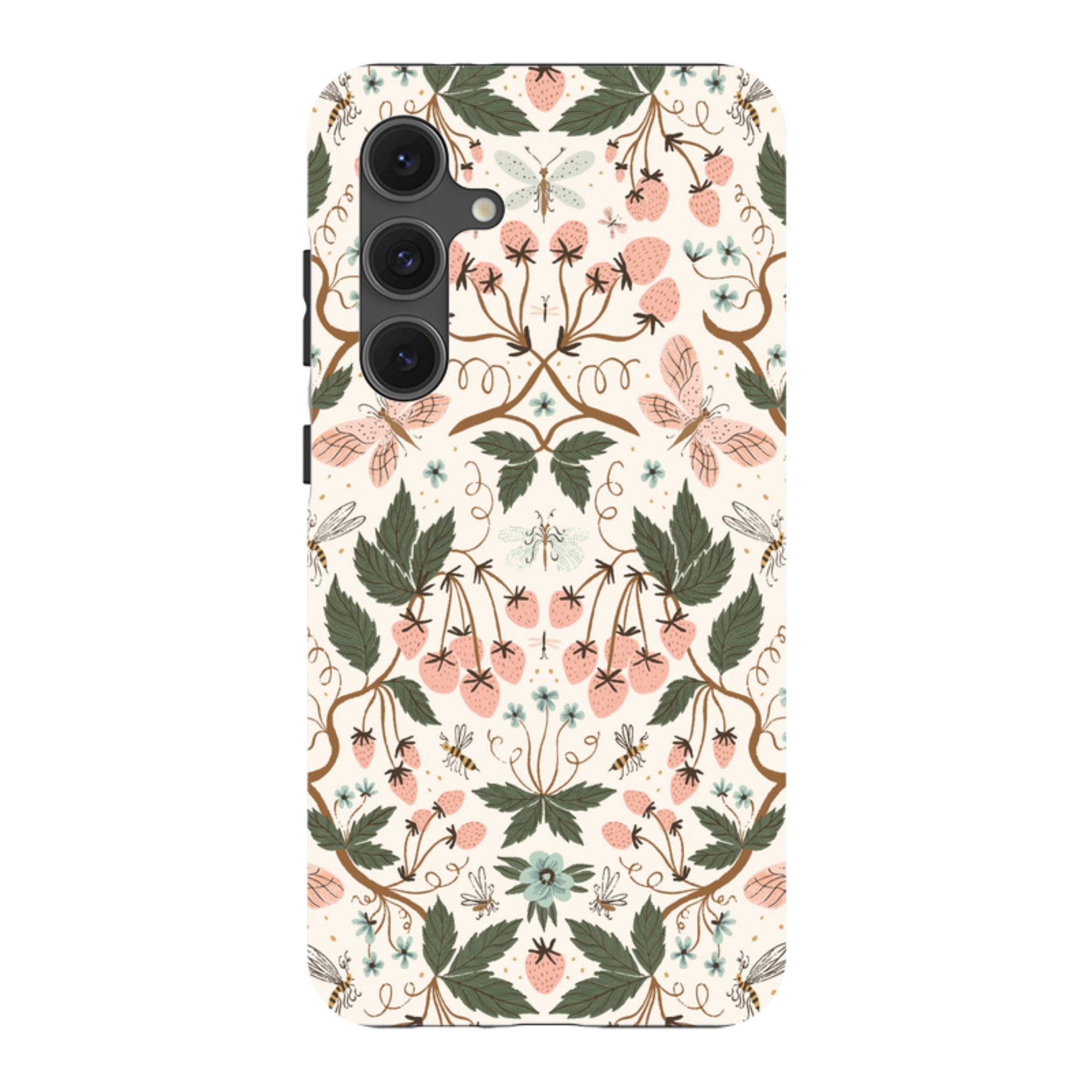 Samsung Tough Case - Bugs And Berries Pattern By Meghann Rader