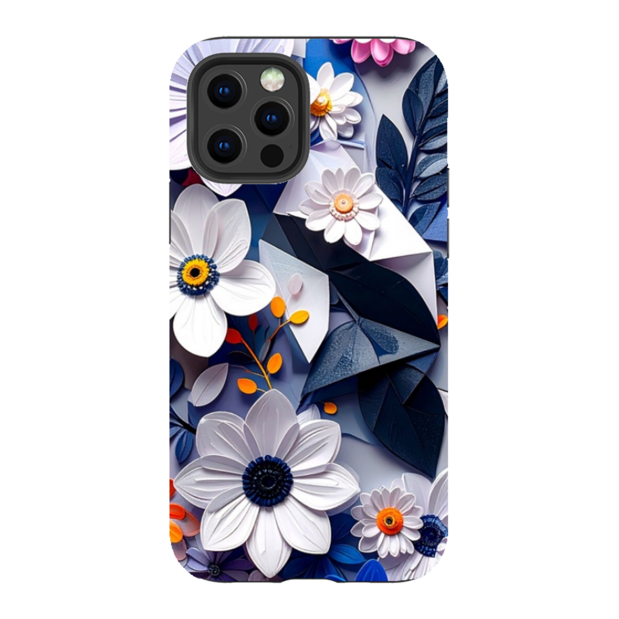 iPhone Tough Case - Summer Blue Florals