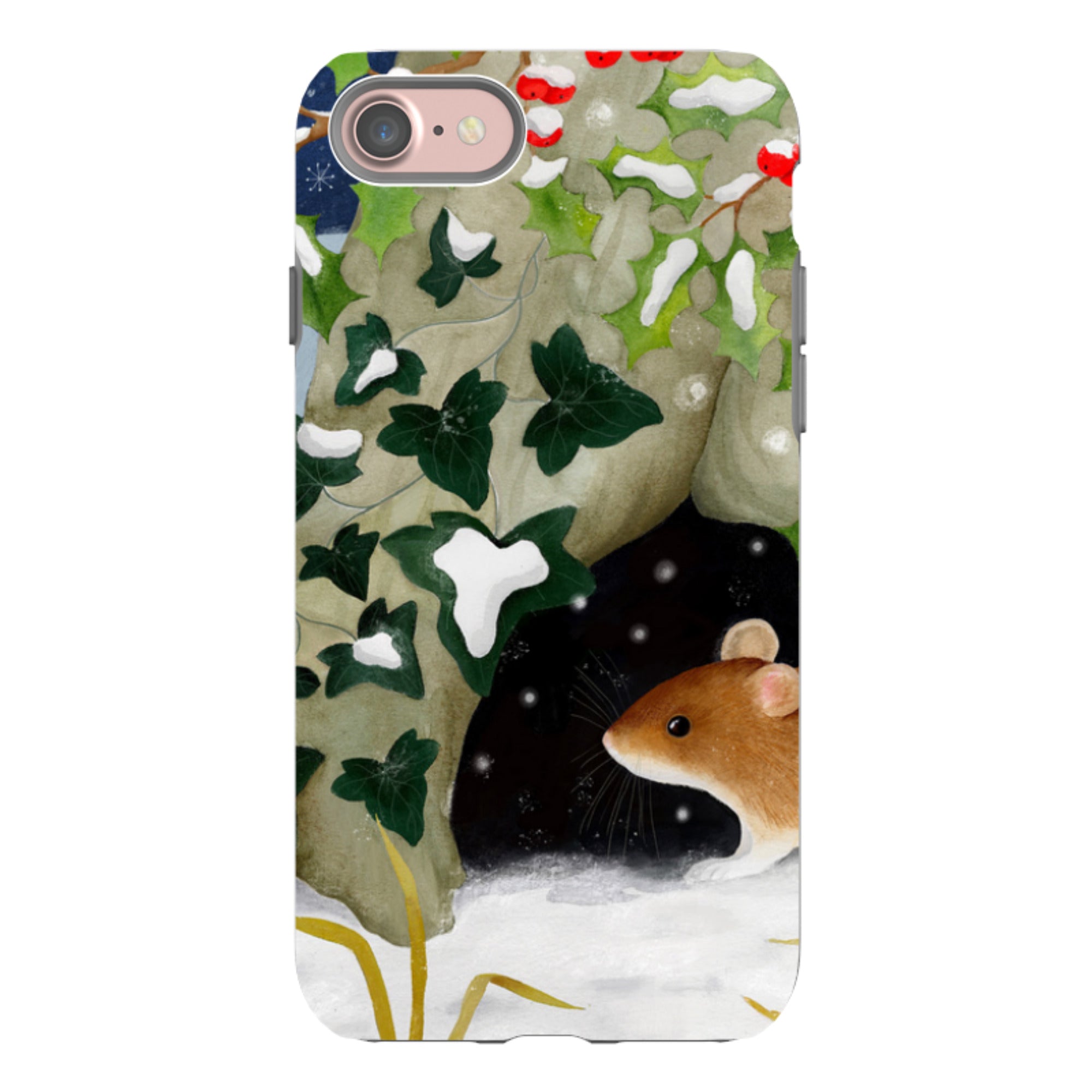 iPhone Tough Case - Winter Mouse By Bex Parkin