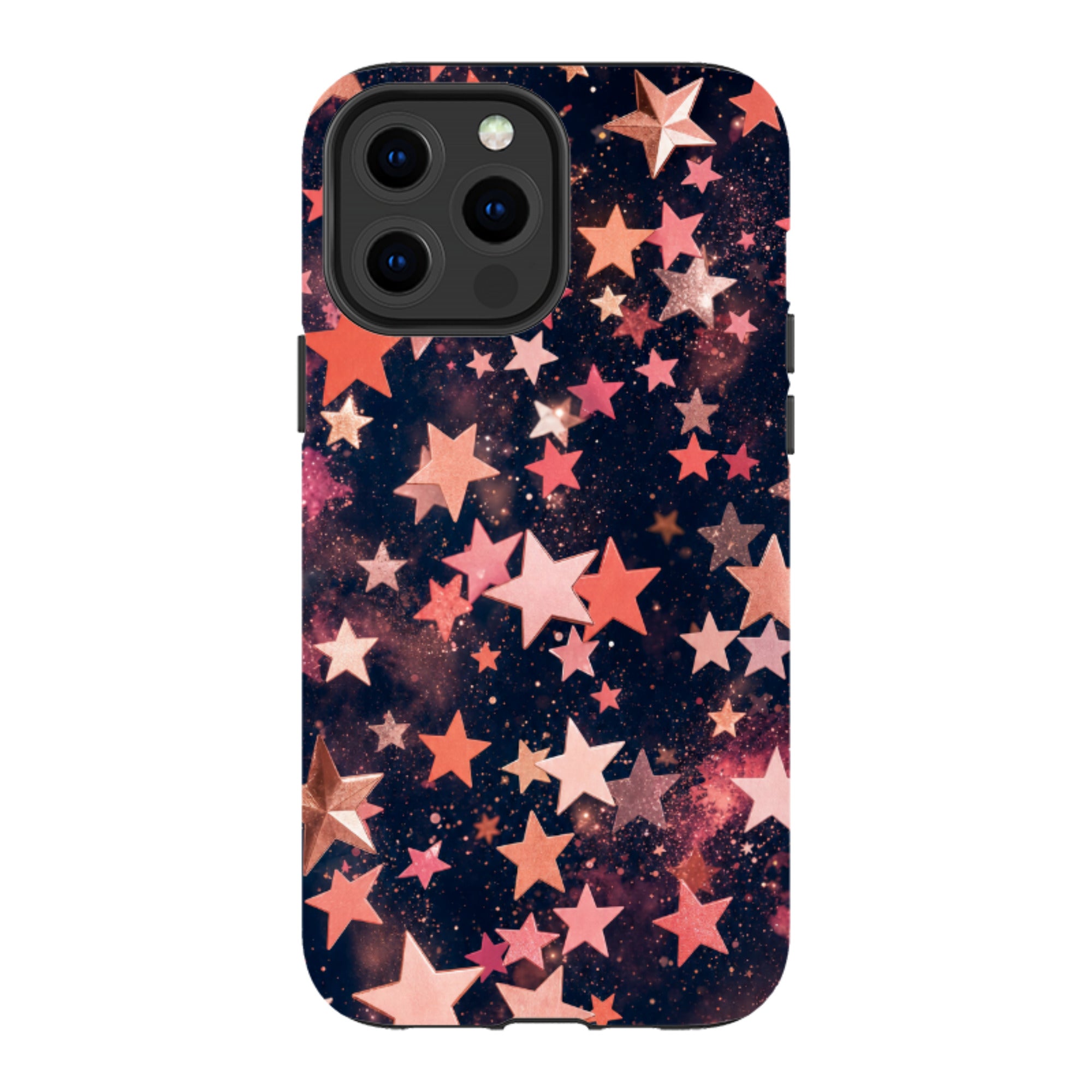 iPhone MagSafe Tough Case - Rose Gold Galaxy Star