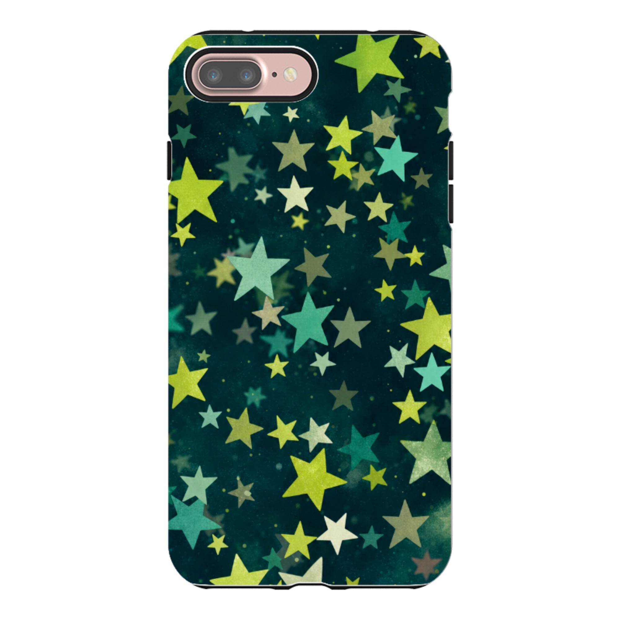 iPhone Tough Case - Green Galaxy Star