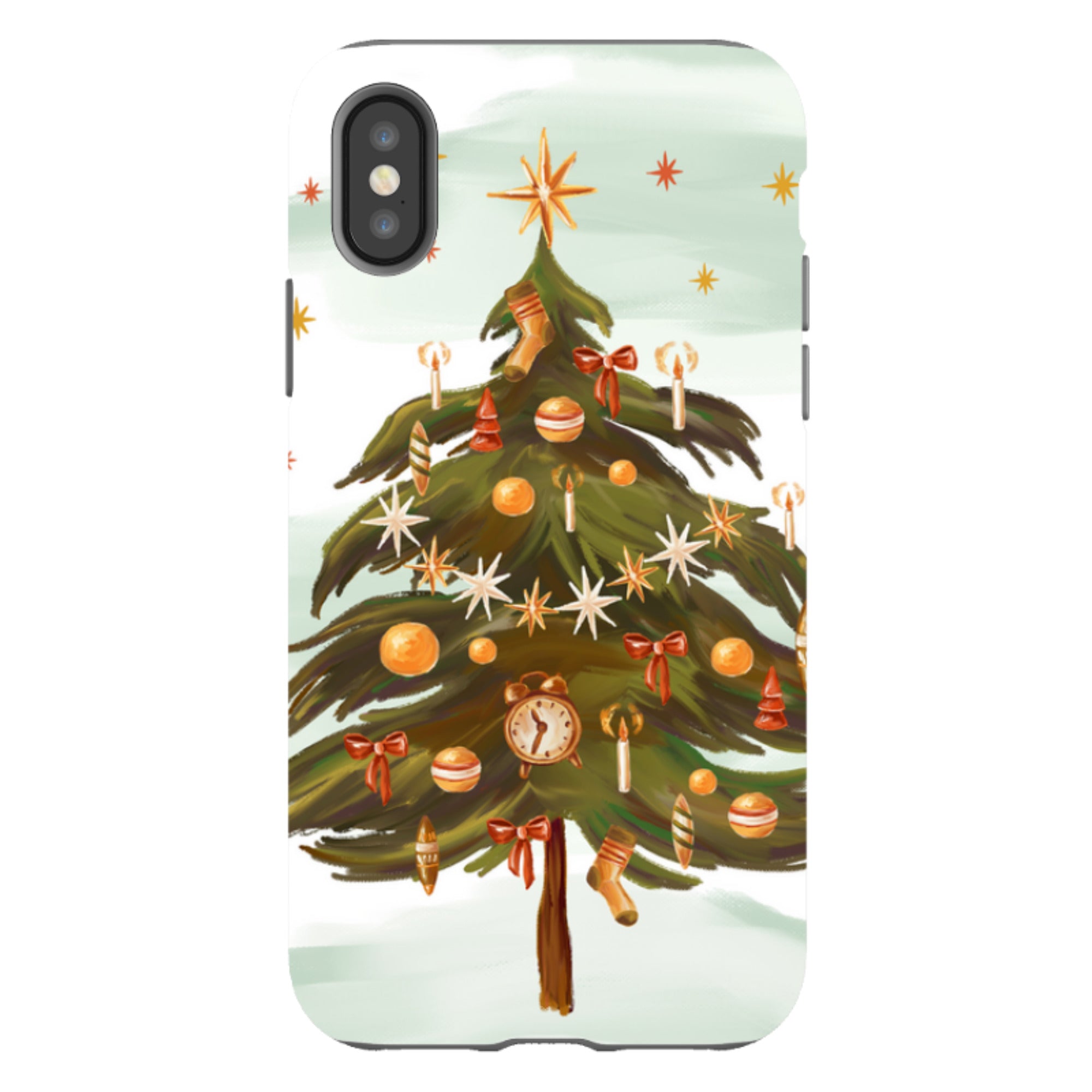 iPhone Tough Case - Outdoor Xmas Tree
