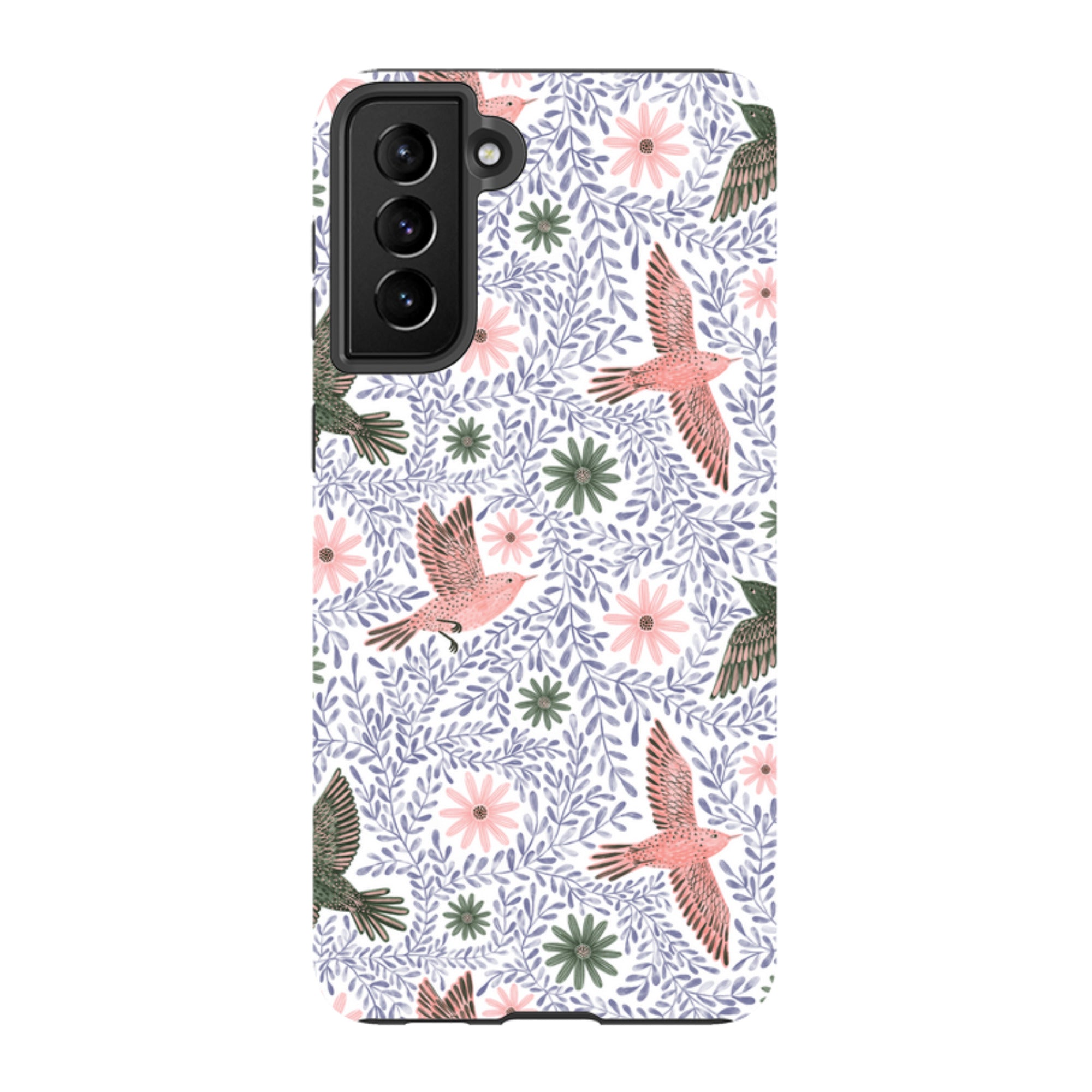 Samsung Tough Case - Bird Pattern Blue By Lee Foster Wilson