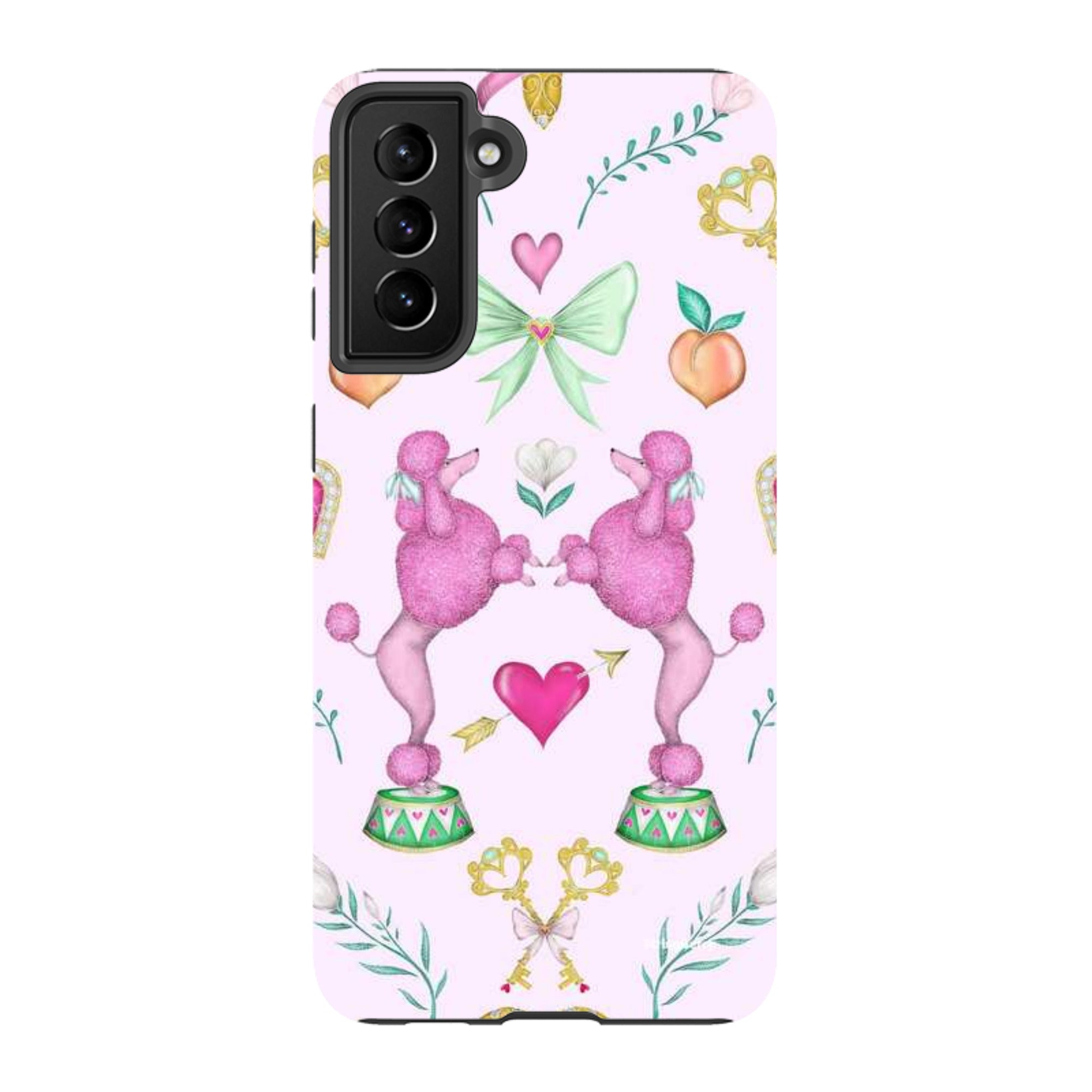 Samsung Tough Case - Pink Poodle Parlour Sugar By Catherine Rowe
