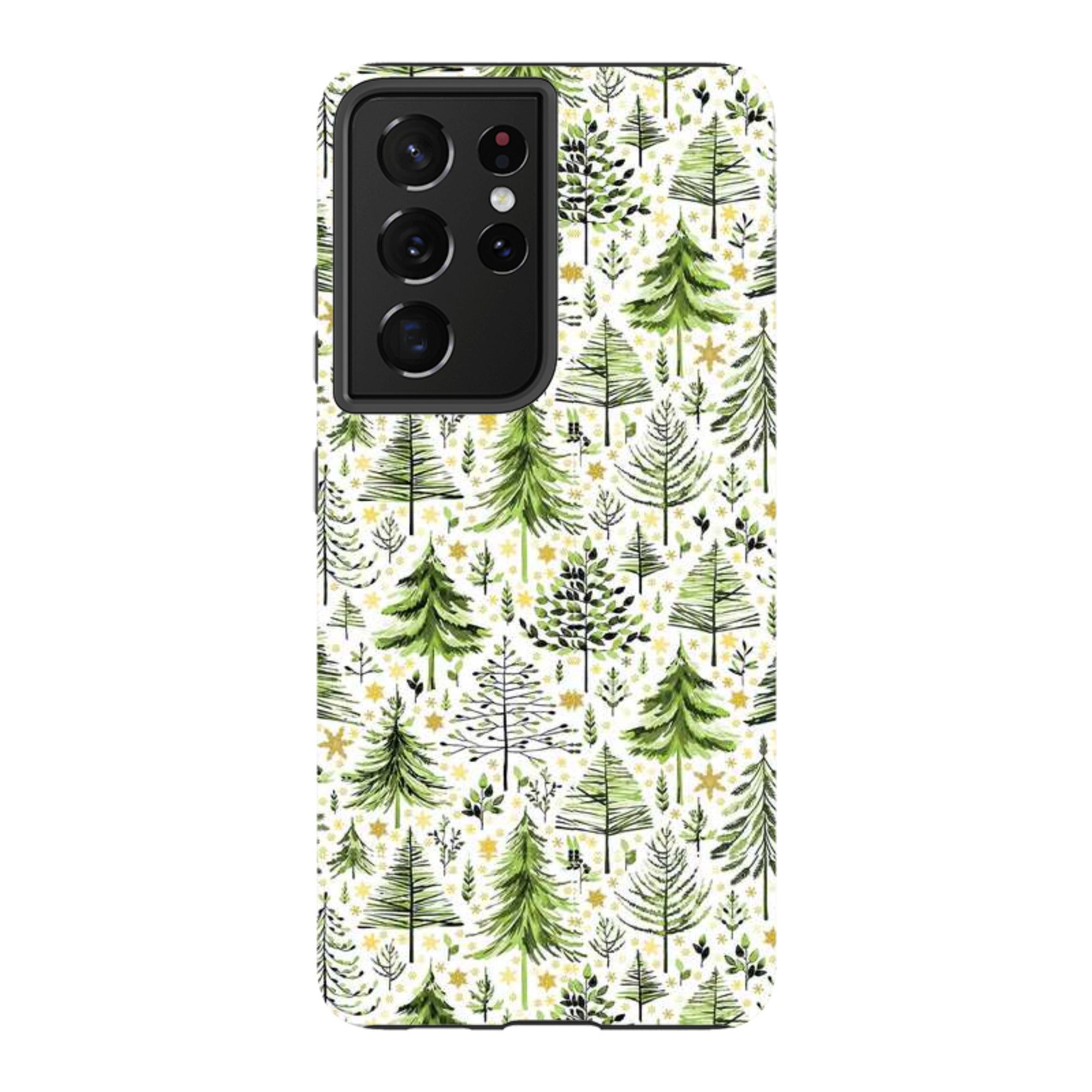 Samsung Tough Case - Green Xmas Trees By Elisabeth Haager