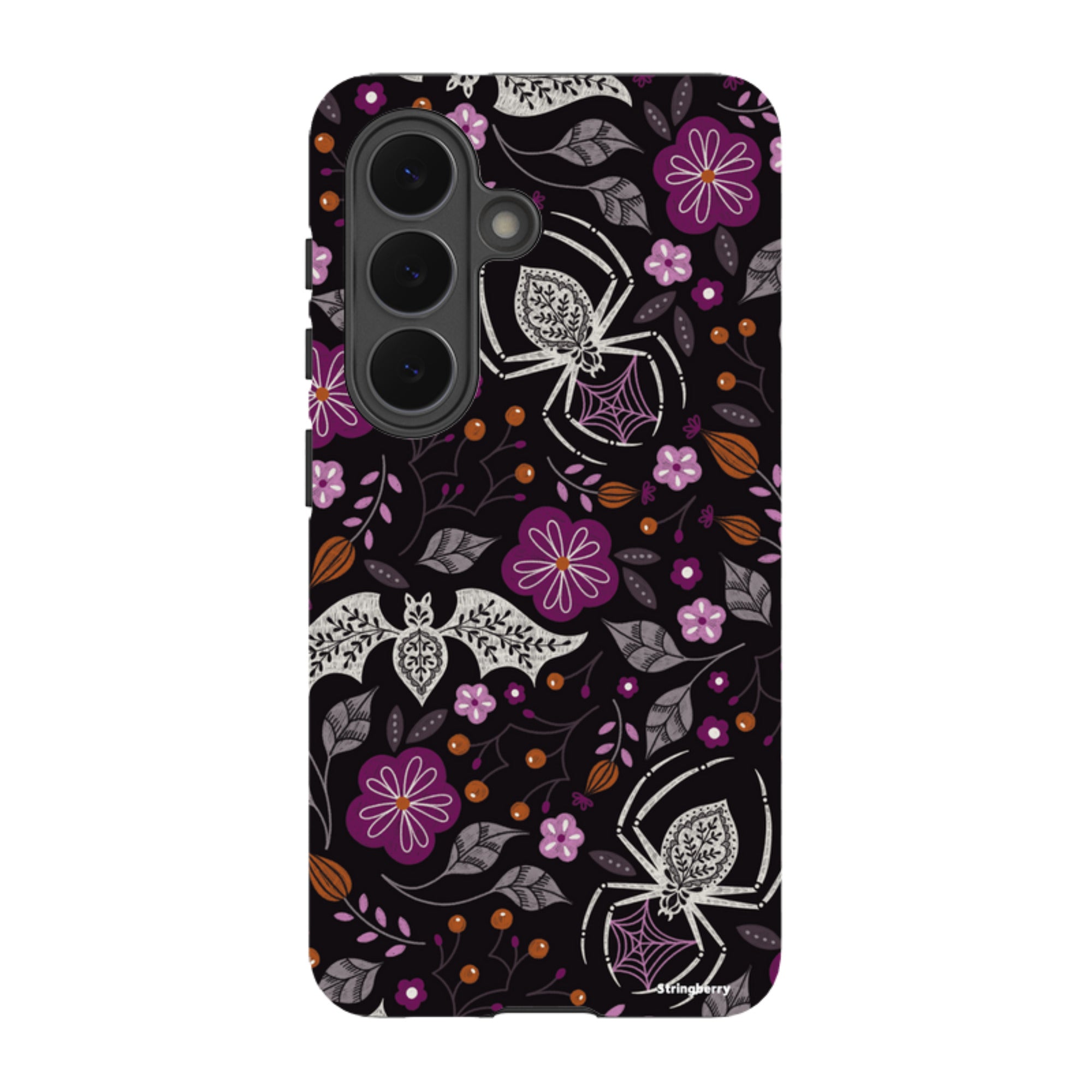 Samsung Tough Case - SpiderBat Pattern Black By Jenny Zemanek