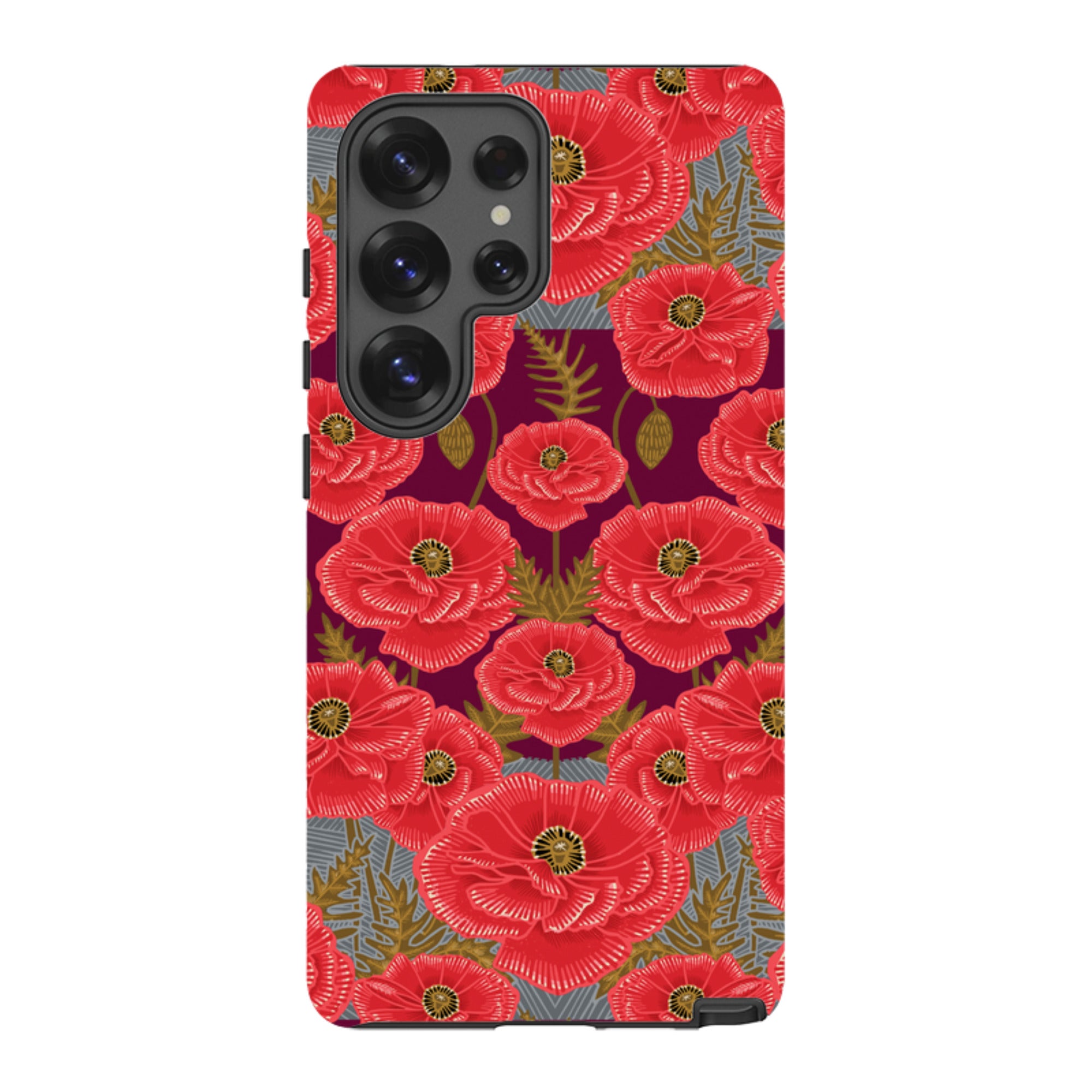 Samsung Tough Case - Poppy Red By Kate Heiss