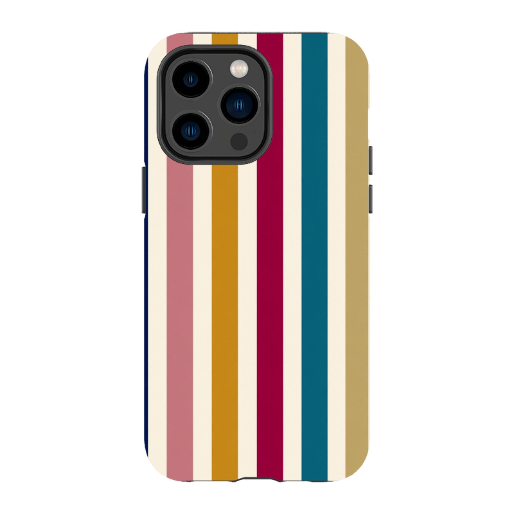 iPhone Tough Case - Mustard Gold Stripe