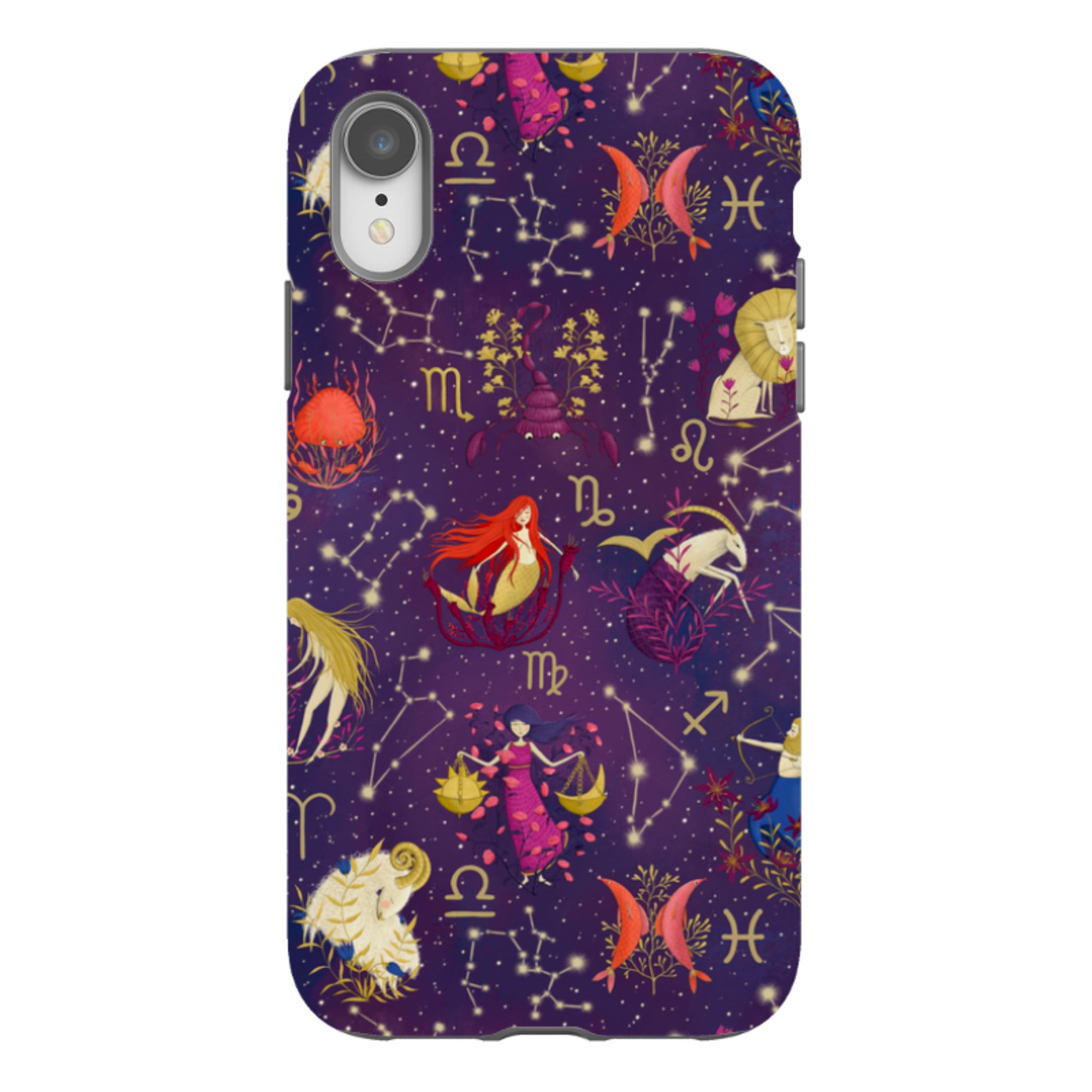 iPhone Tough Case - Zodiac Pattern By Maja Lindberg