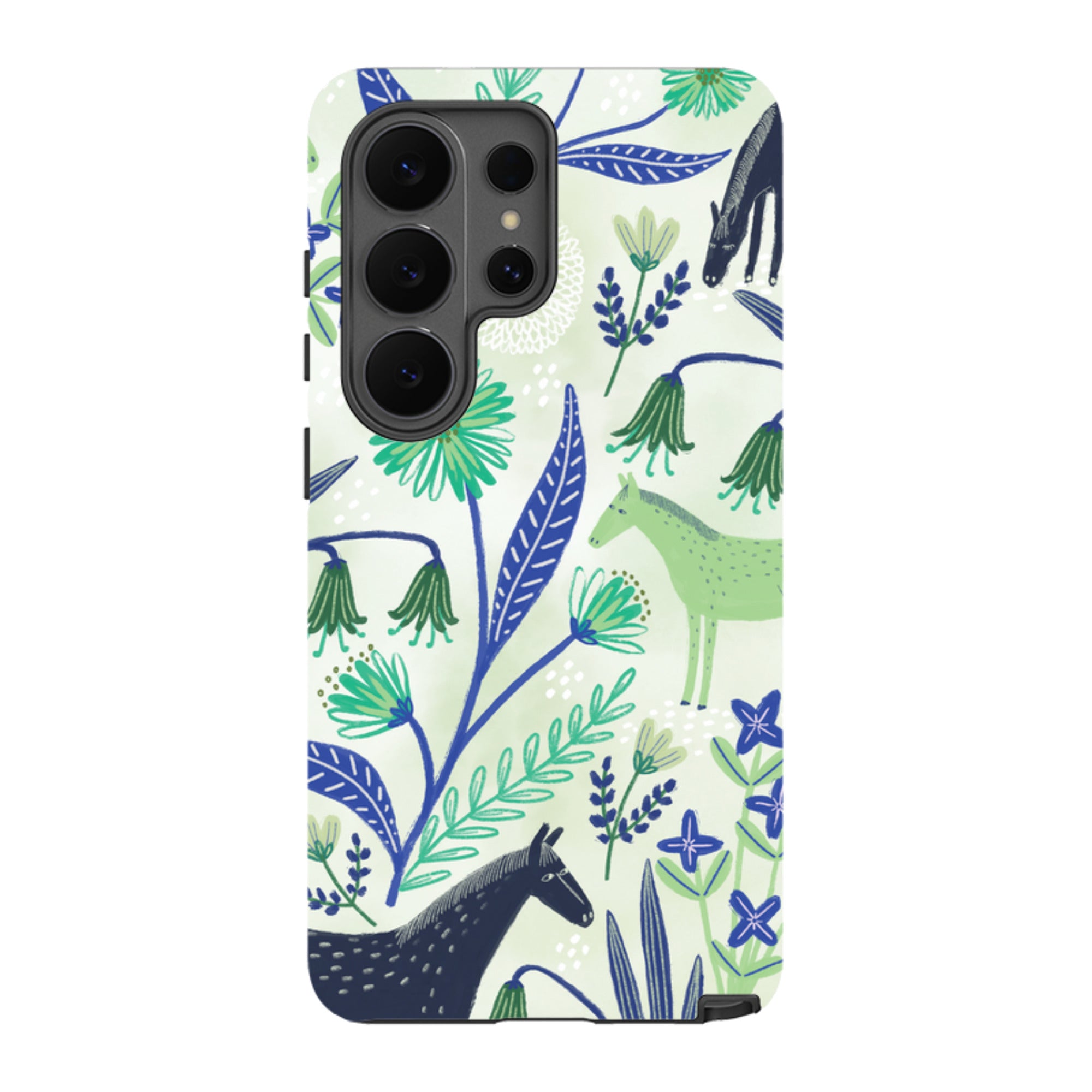 Samsung Tough Case - Wild Ponies Green By Lee Foster Wilson