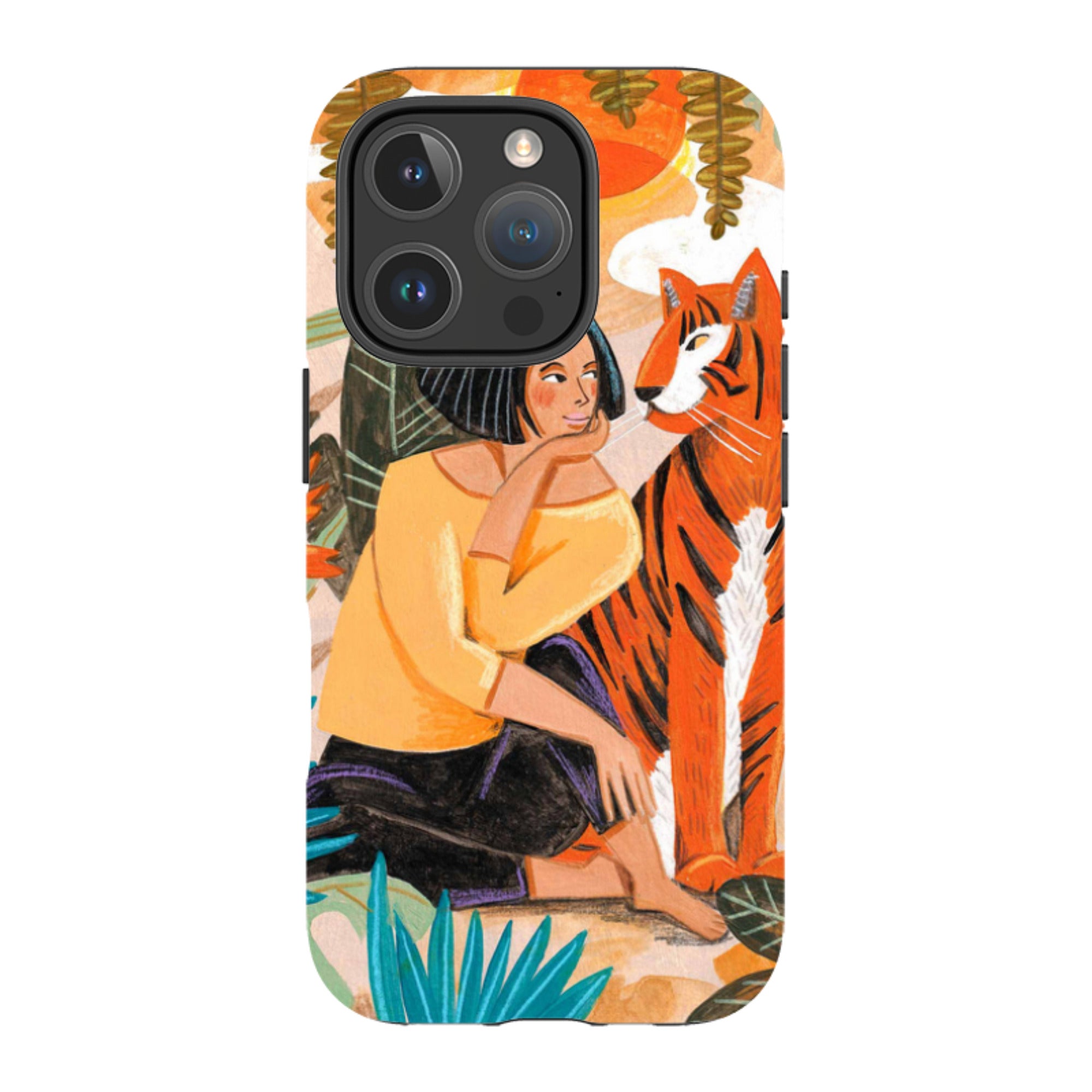 iPhone Tough Case - Hello Tiger By Caroline Bonne Muller