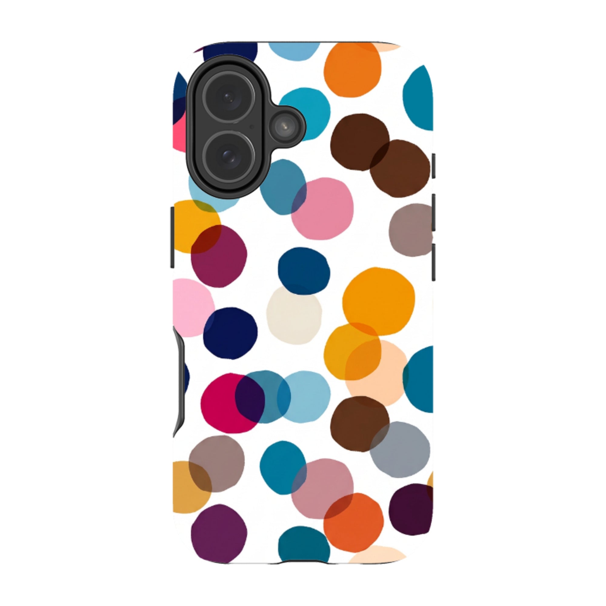 iPhone Tough Case - Multi-Color Polka Dot
