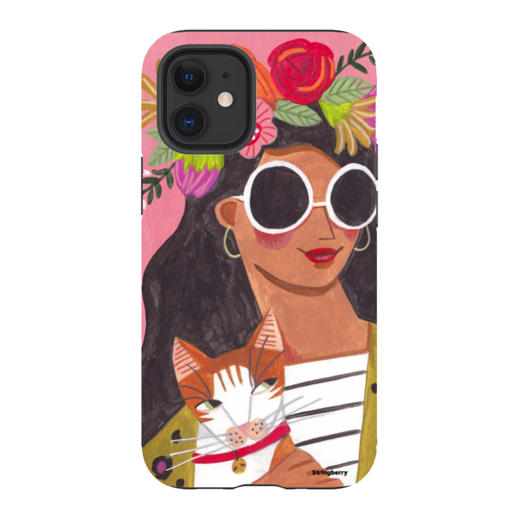 iPhone Tough Case - Woman & Cat By Caroline Bonne Muller