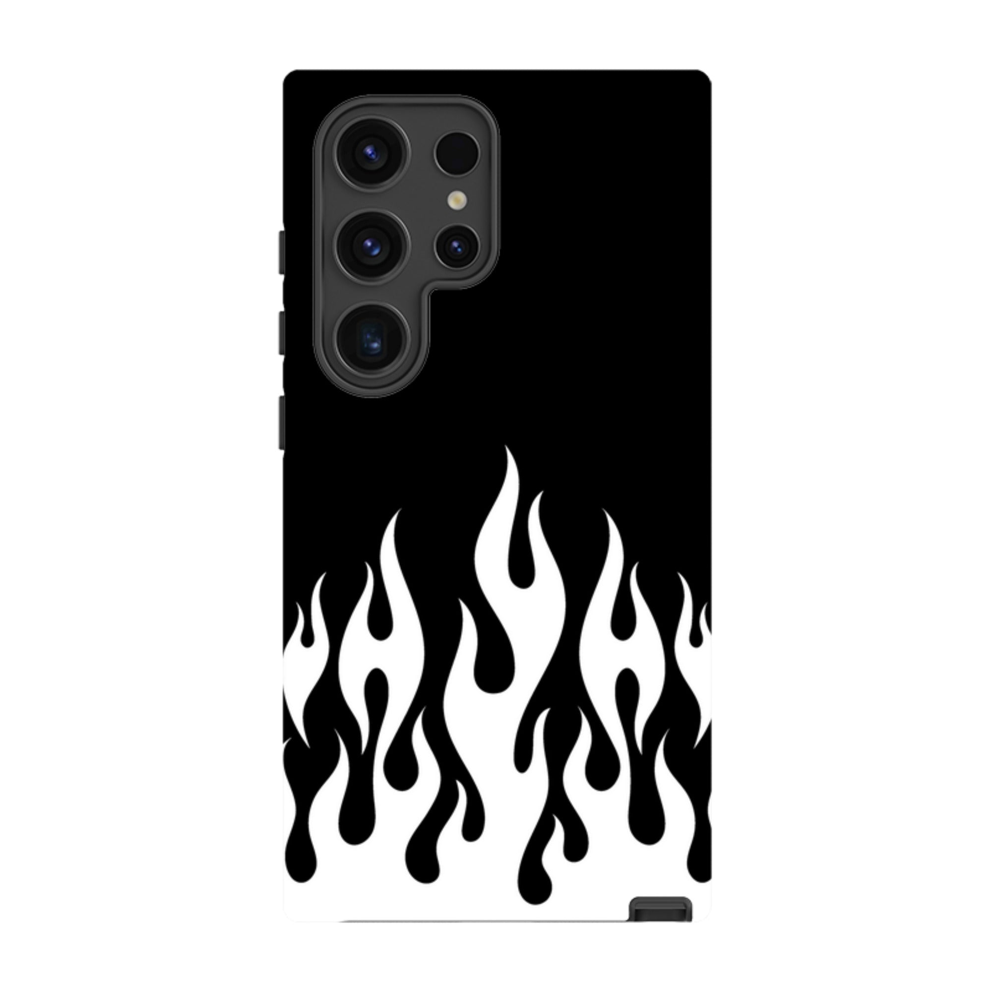 Samsung Tough Case - White Flames