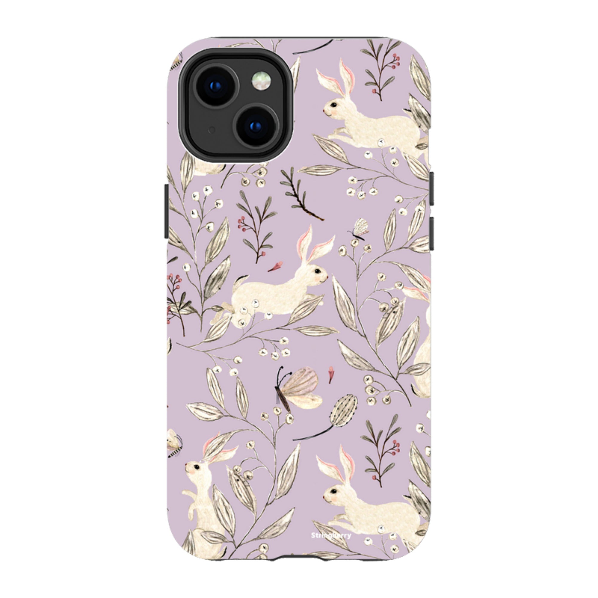 iPhone MagSafe Tough Case - Bunnies Mauve By Katherine Quinn
