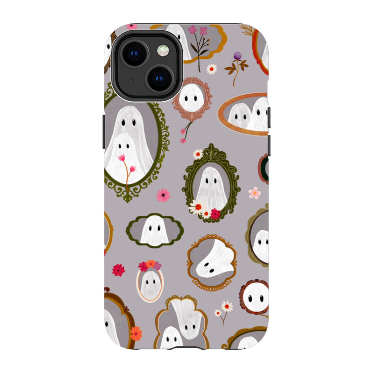 iPhone Tough Case - Framed Ghosts - Mauve By Katherine Quinn