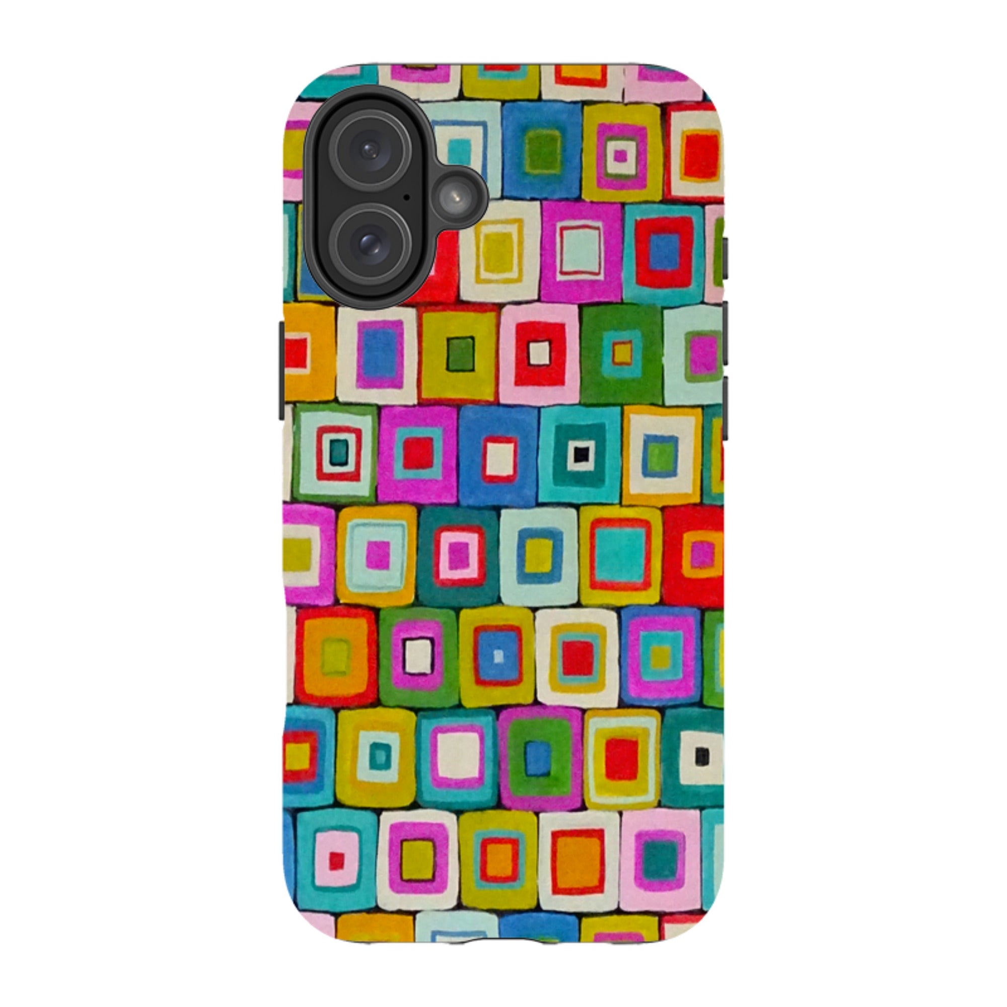 iPhone Tough Case - Atelier Blanket Squares Bright By Sarah Campbell