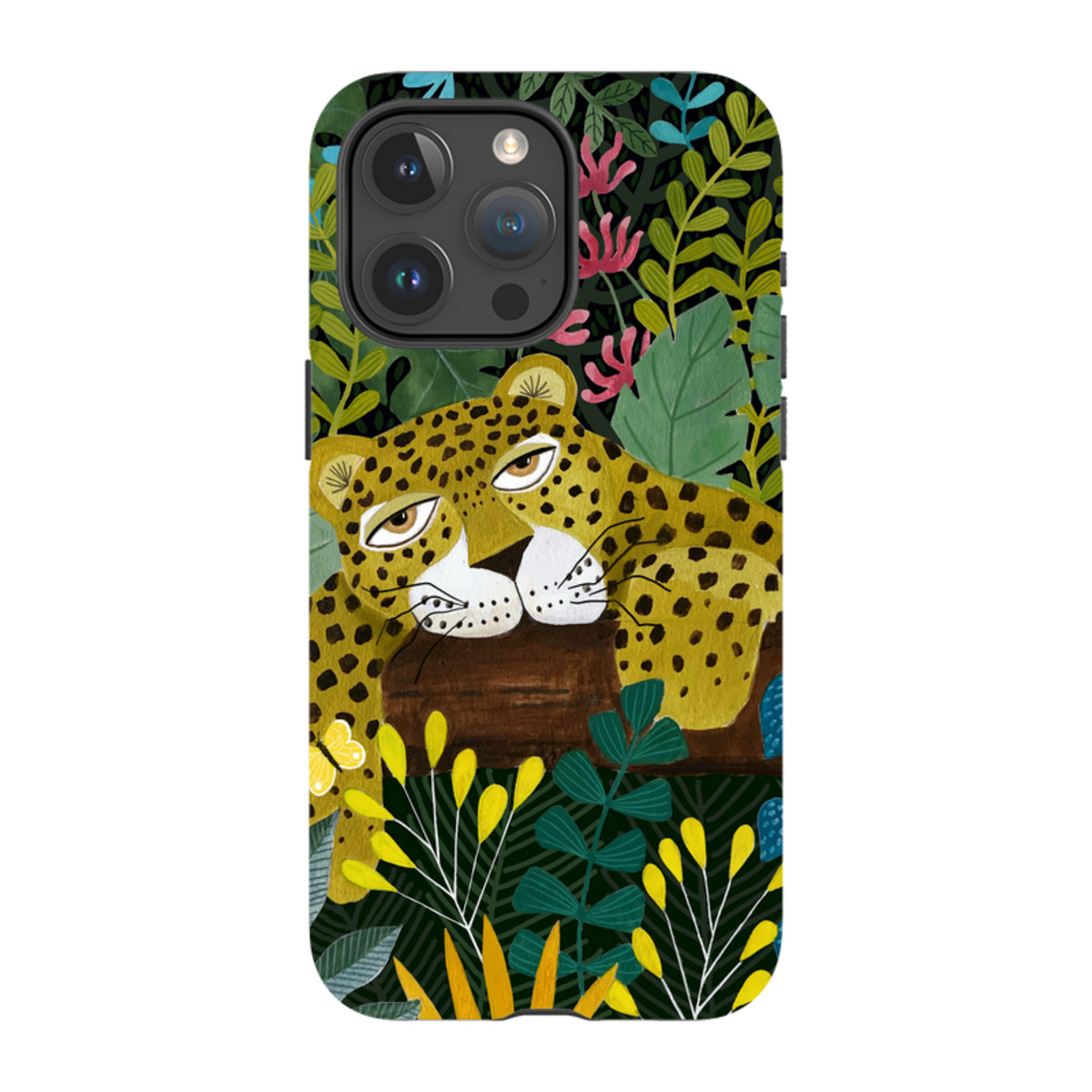 iPhone Tough Case - Sleepy Leopard By Bex Parkin