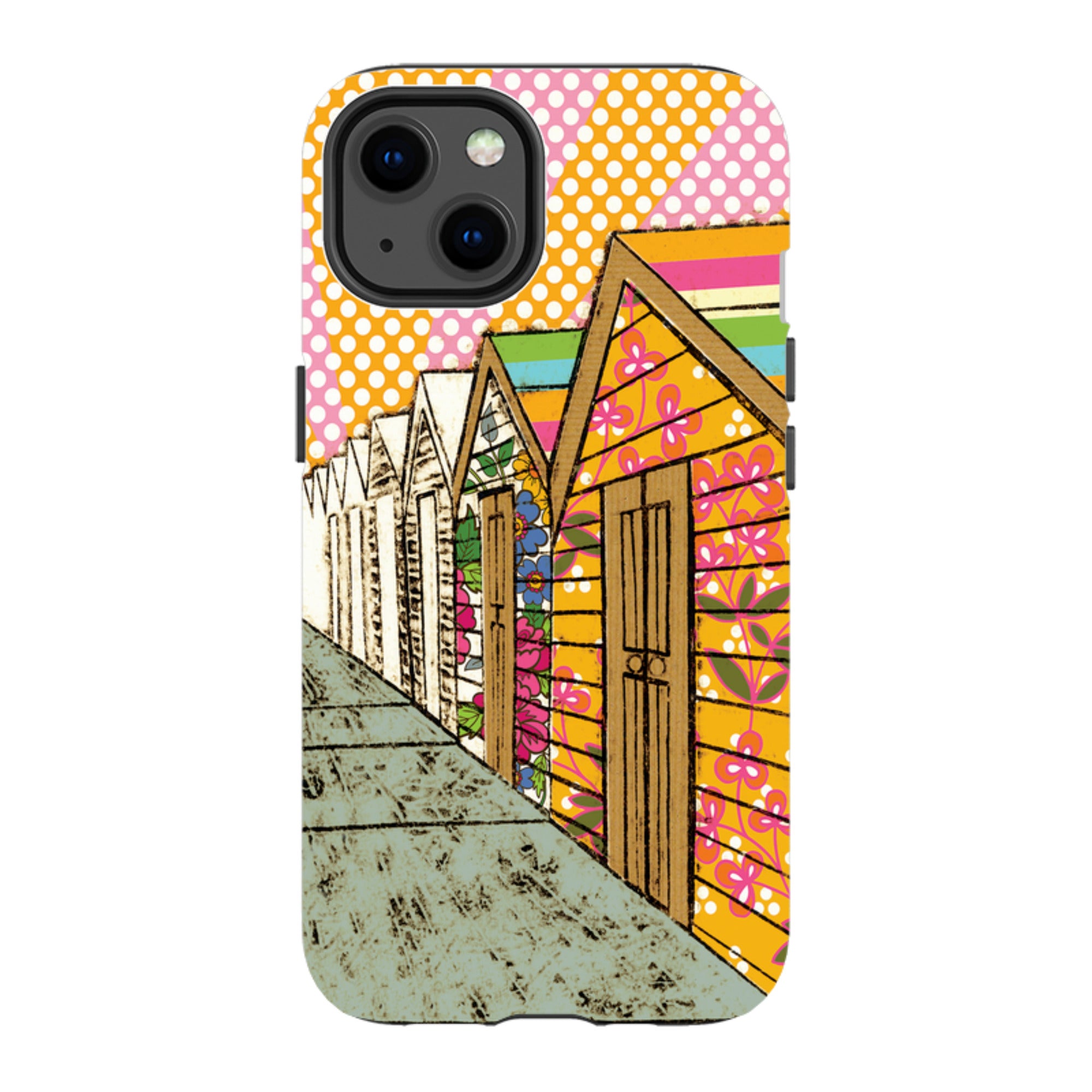 iPhone MagSafe Tough Case -  Beach Huts By Amelia Bowman